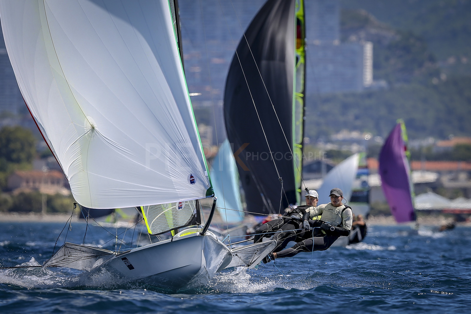 Marseilles France is hosting more than 200 sailors from 28 nations for the 2018 Junior Worl Championship of 49er, 49erFX and Nacra 17. Held from 28 august to 1st september 2018. © Pierick Jeannoutot