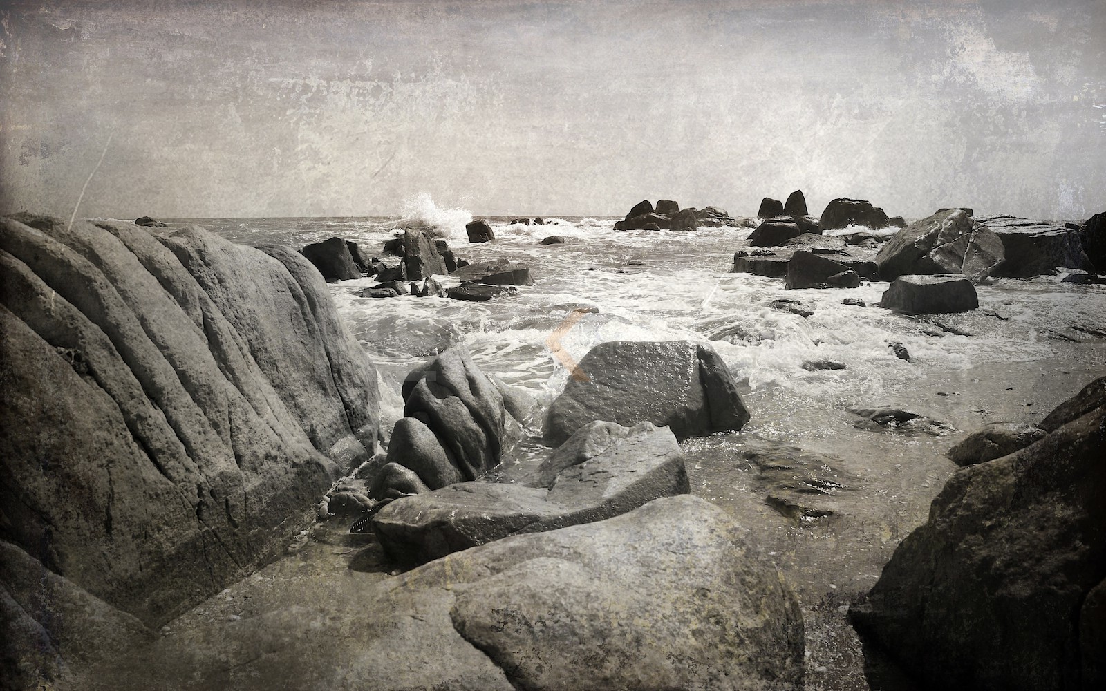 Rochers en bord de mer
