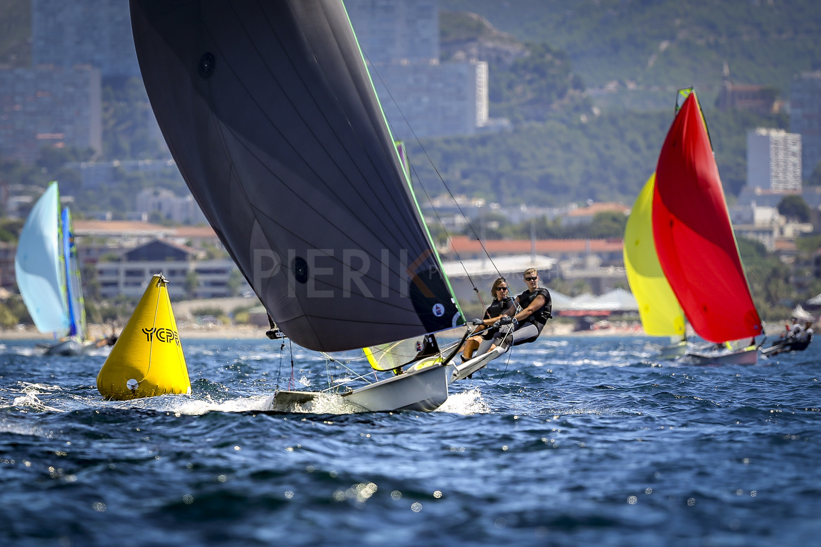 Marseilles France is hosting more than 200 sailors from 28 nations for the 2018 Junior Worl Championship of 49er, 49erFX and Nacra 17. Held from 28 august to 1st september 2018. © Pierick Jeannoutot