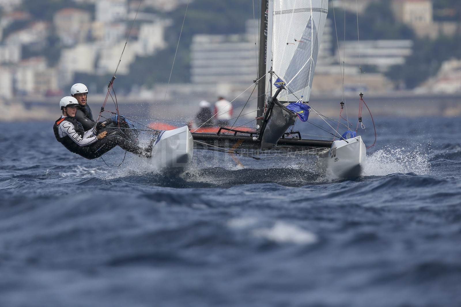 Marseille France is hosting more than 200 sailors from 28 nations for the 2018 Junior Worl Championship of 49er, 49erFX and Nacra 17. Held from 28 august to 1st september 2018. © Pierick Jeannoutot