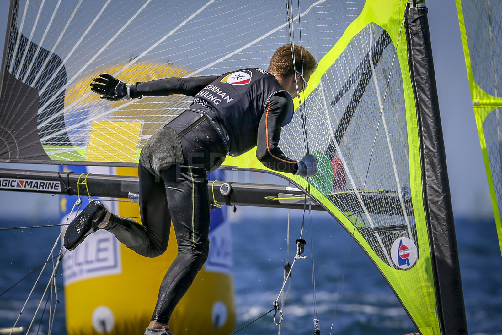 Marseilles France is hosting more than 200 sailors from 28 nations for the 2018 Junior Worl Championship of 49er, 49erFX and Nacra 17. Held from 28 august to 1st september 2018. © Pierick Jeannoutot