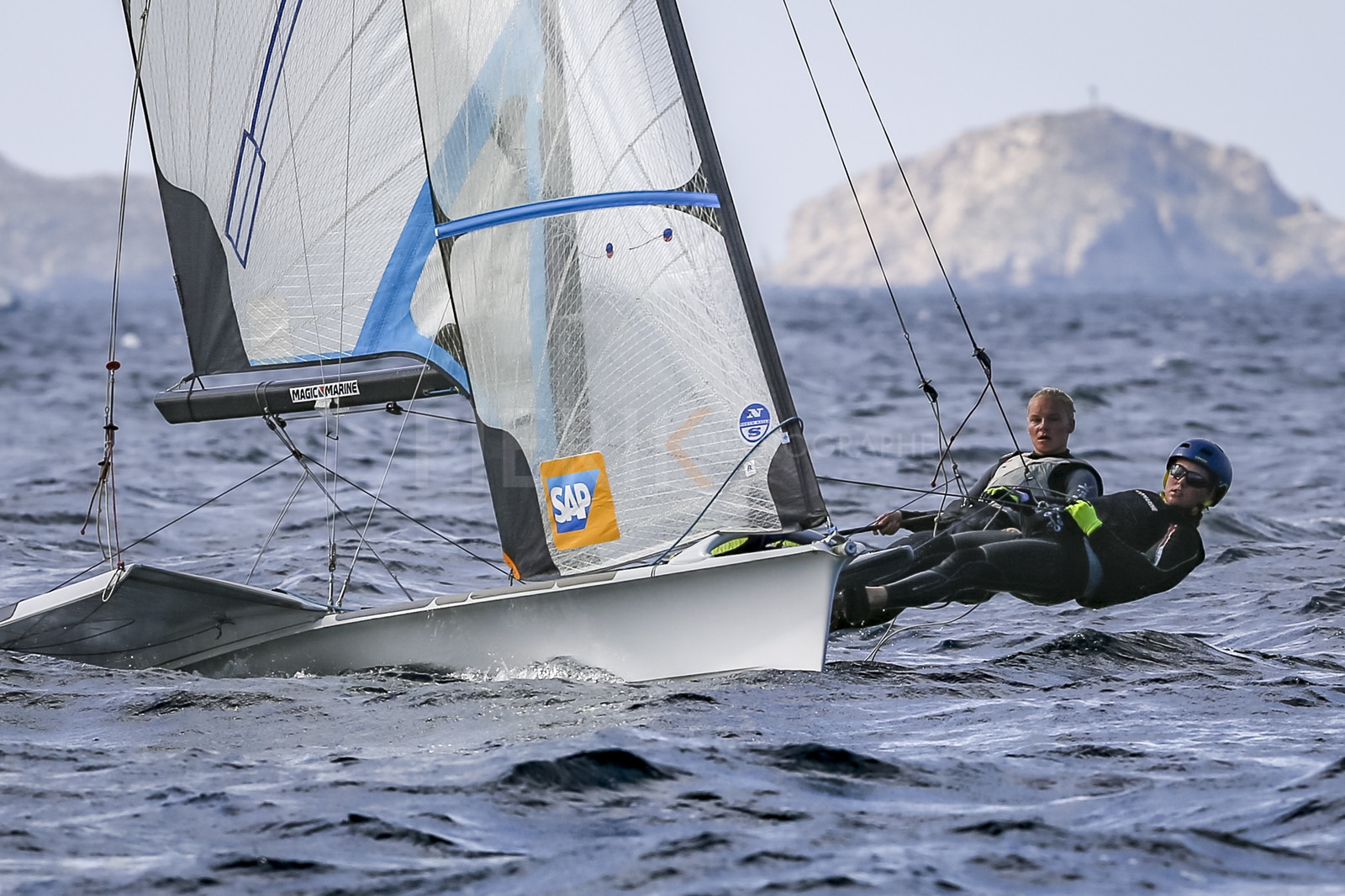 Marseille France is hosting more than 200 sailors from 28 nations for the 2018 Junior Worl Championship of 49er, 49erFX and Nacra 17. Held from 28 august to 1st september 2018. © Pierick Jeannoutot