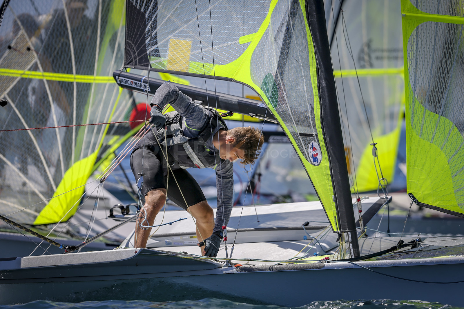 Marseilles France is hosting more than 200 sailors from 28 nations for the 2018 Junior Worl Championship of 49er, 49erFX and Nacra 17. Held from 28 august to 1st september 2018. © Pierick Jeannoutot