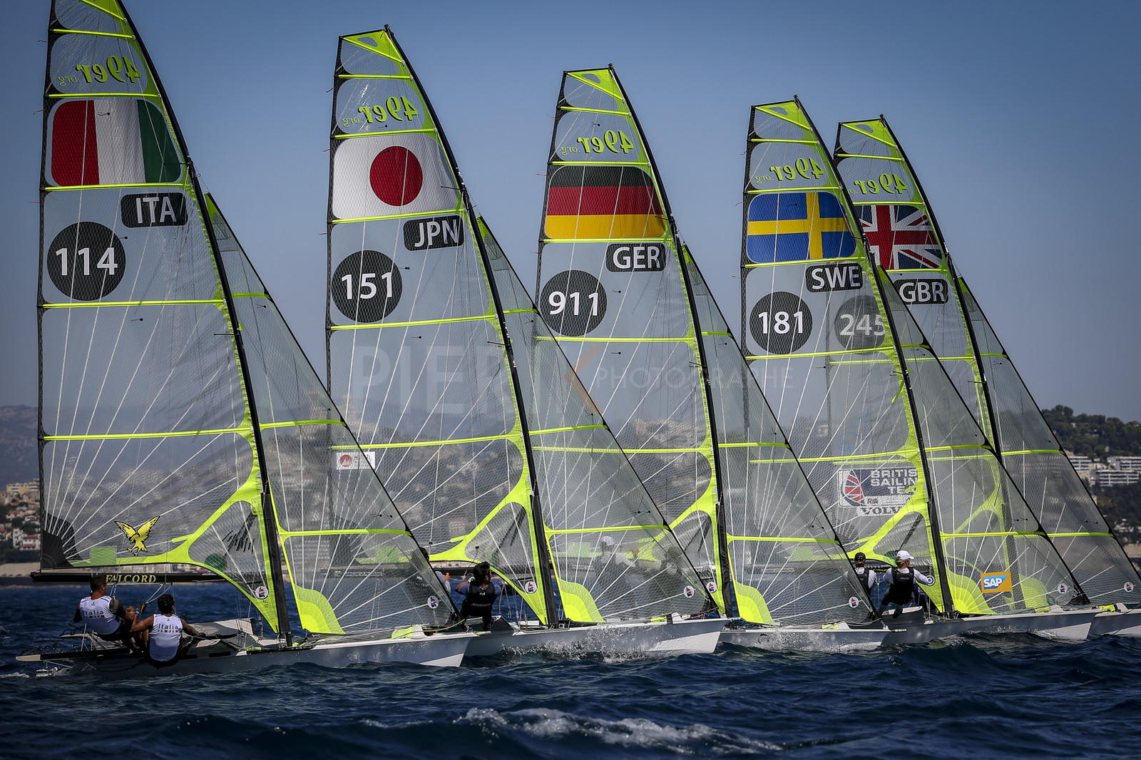 Marseilles France is hosting more than 200 sailors from 28 nations for the 2018 Junior Worl Championship of 49er, 49erFX and Nacra 17. Held from 28 august to 1st september 2018. © Pierick Jeannoutot