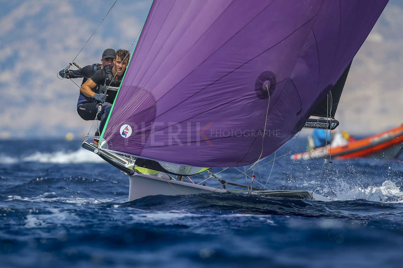 Marseille France is hosting more than 200 sailors from 28 nations for the 2018 Junior Worl Championship of 49er, 49erFX and Nacra 17. Held from 28 august to 1st september 2018. © Pierick Jeannoutot