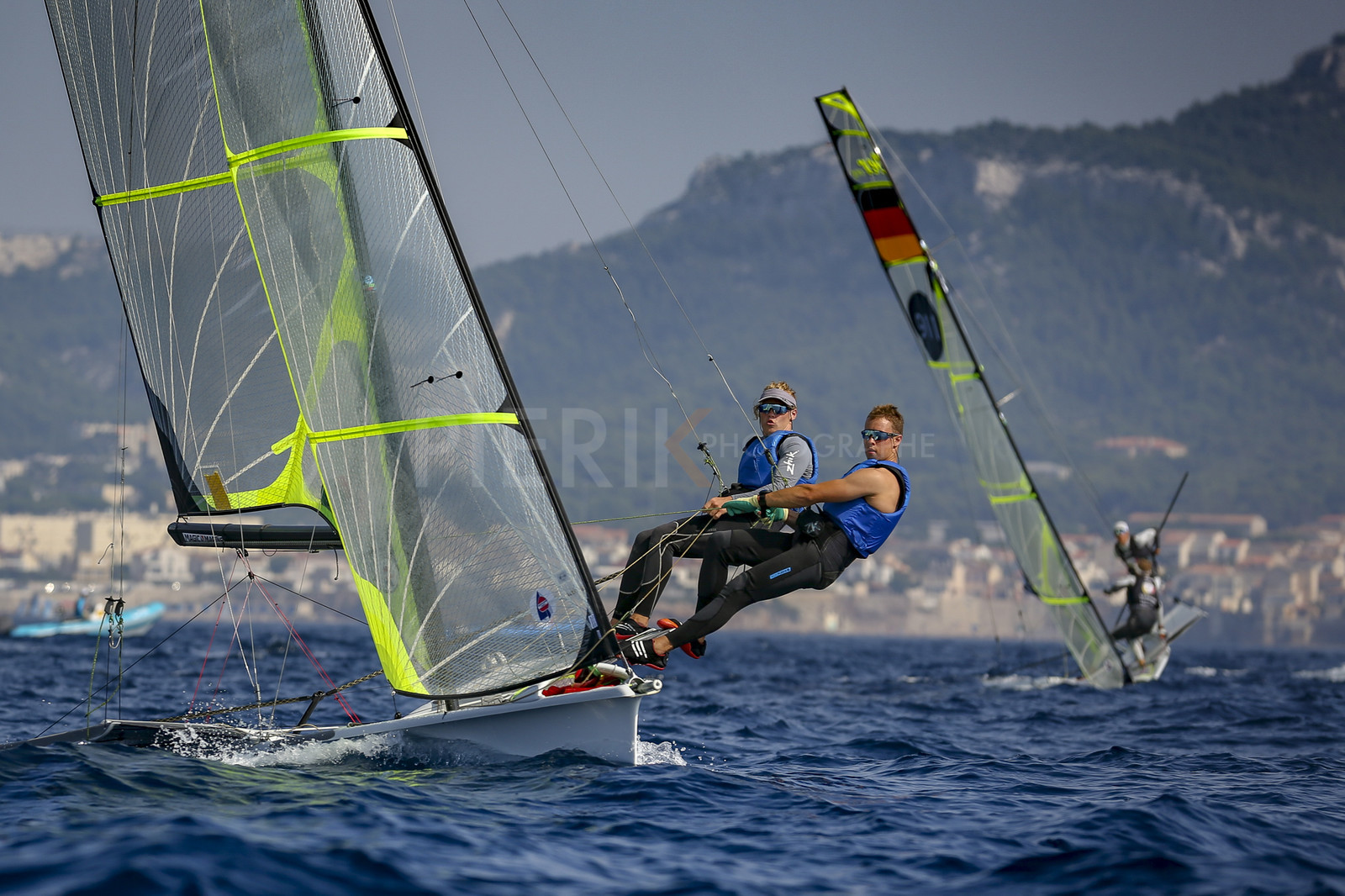 Marseilles France is hosting more than 200 sailors from 28 nations for the 2018 Junior Worl Championship of 49er, 49erFX and Nacra 17. Held from 28 august to 1st september 2018. © Pierick Jeannoutot