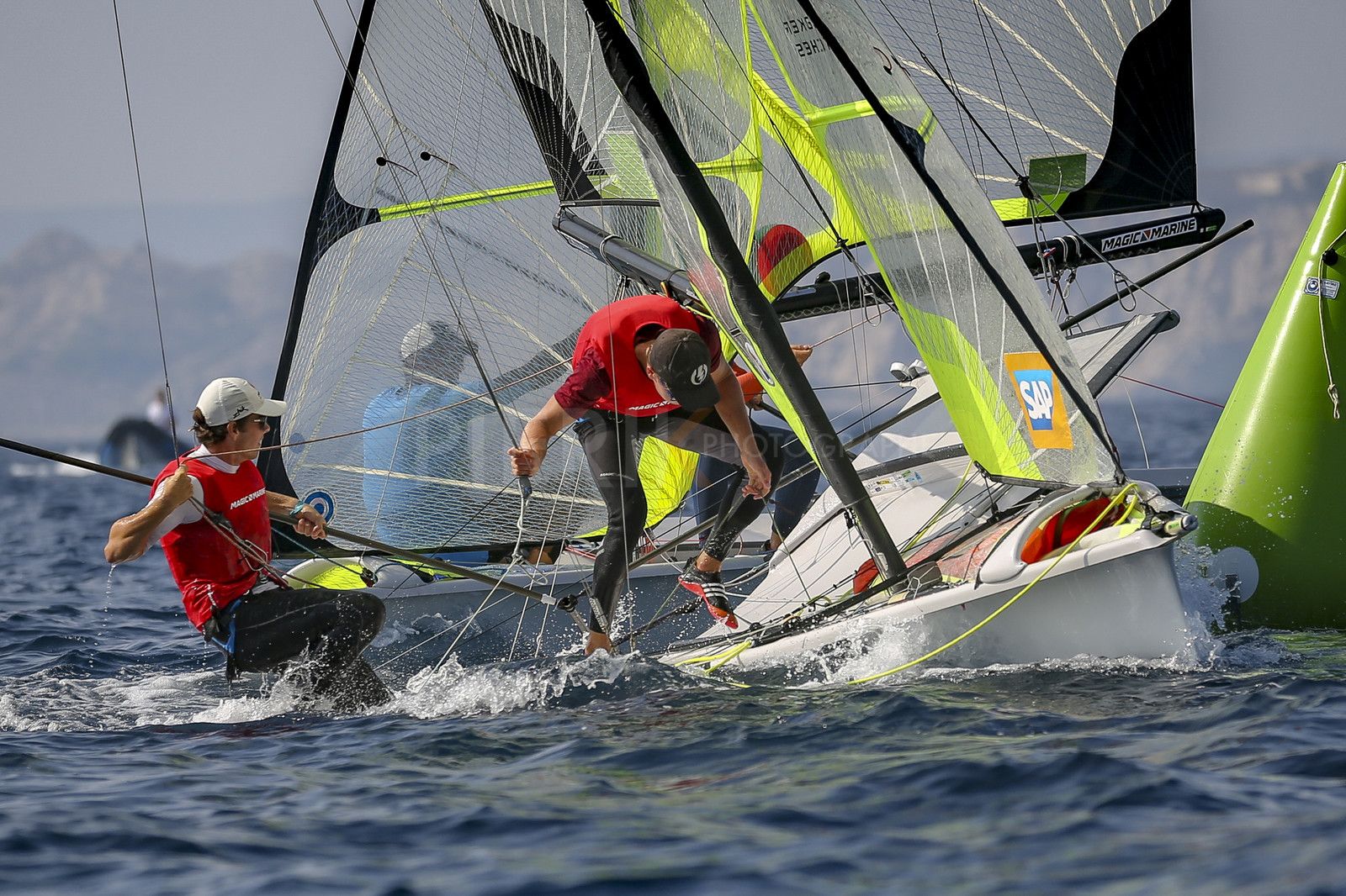 Marseilles France is hosting more than 200 sailors from 28 nations for the 2018 Junior Worl Championship of 49er, 49erFX and Nacra 17. Held from 28 august to 1st september 2018. © Pierick Jeannoutot