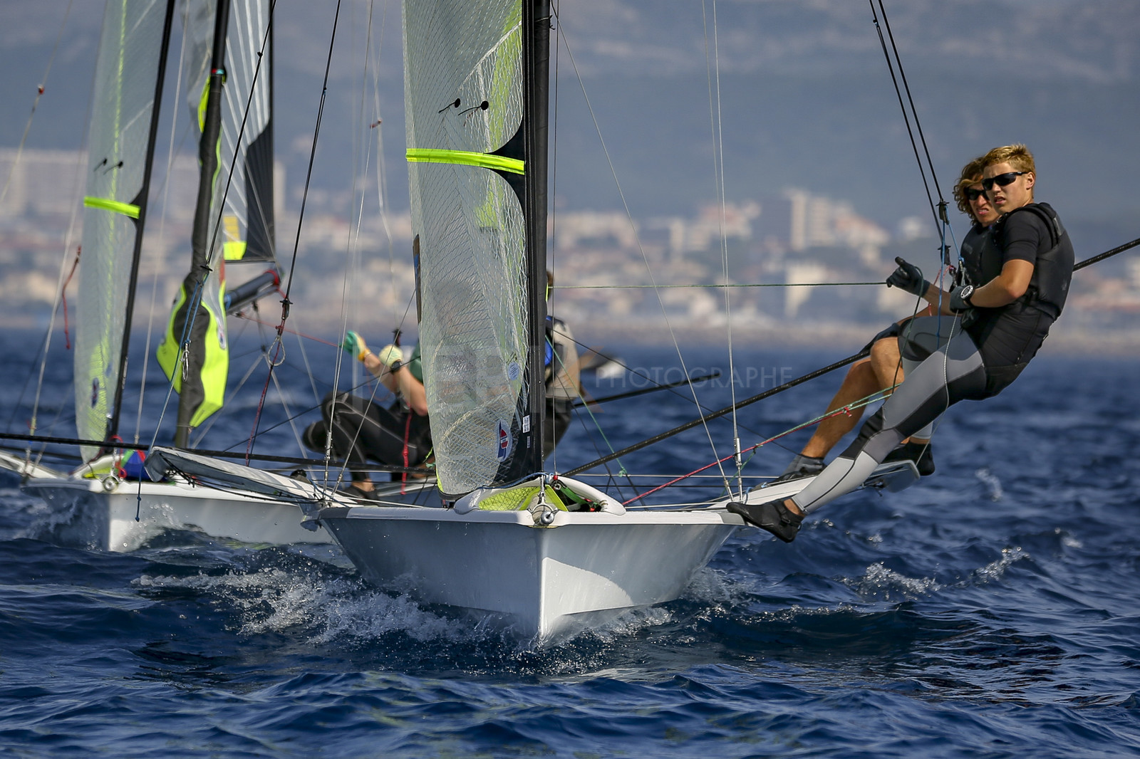 Marseilles France is hosting more than 200 sailors from 28 nations for the 2018 Junior Worl Championship of 49er, 49erFX and Nacra 17. Held from 28 august to 1st september 2018. © Pierick Jeannoutot