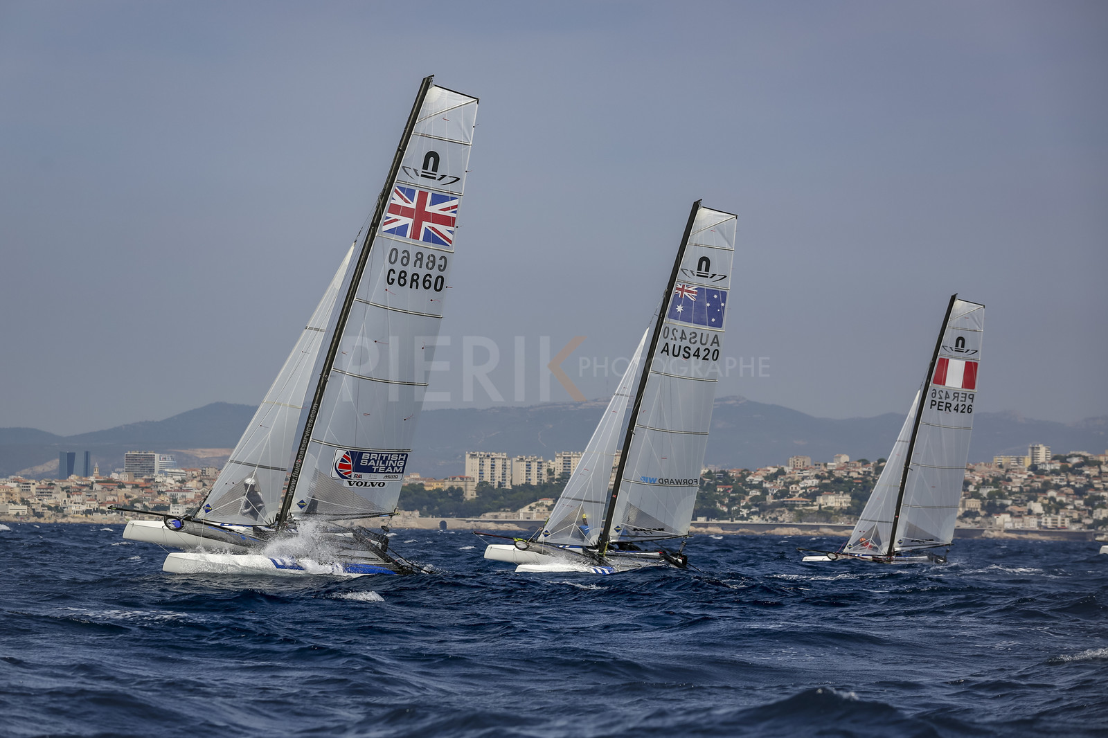 Marseille France is hosting more than 200 sailors from 28 nations for the 2018 Junior Worl Championship of 49er, 49erFX and Nacra 17. Held from 28 august to 1st september 2018. © Pierick Jeannoutot