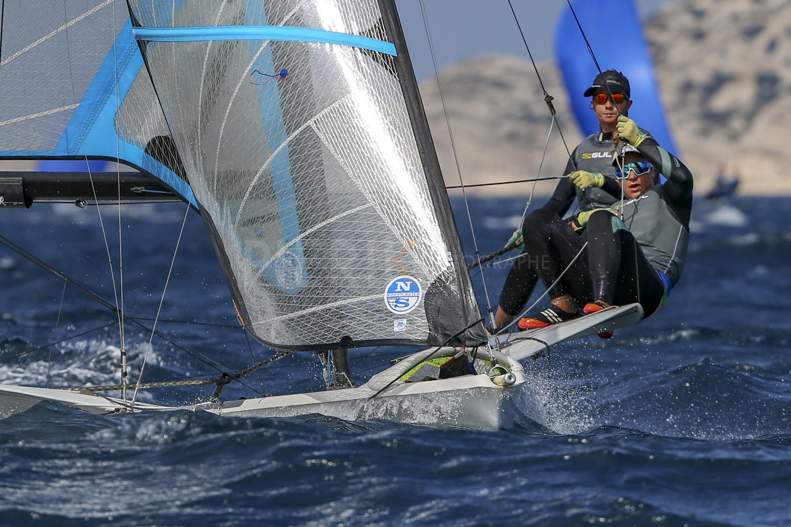 Marseille France is hosting more than 200 sailors from 28 nations for the 2018 Junior Worl Championship of 49er, 49erFX and Nacra 17. Held from 28 august to 1st september 2018. © Pierick Jeannoutot