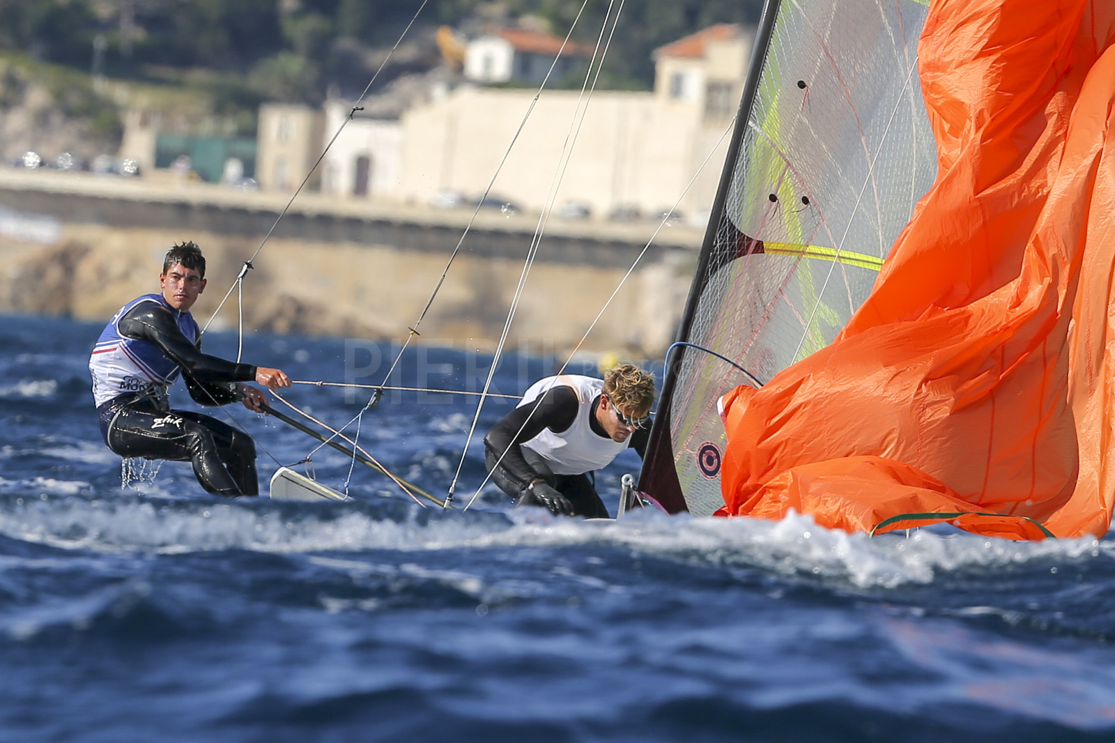 Marseille France is hosting more than 200 sailors from 28 nations for the 2018 Junior Worl Championship of 49er, 49erFX and Nacra 17. Held from 28 august to 1st september 2018. © Pierick Jeannoutot