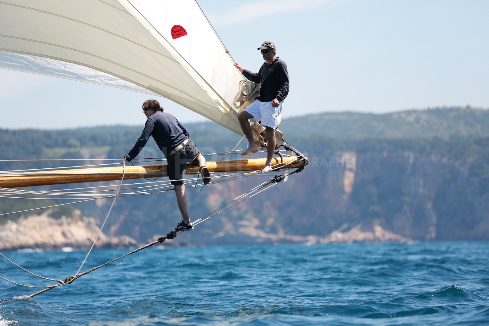 Les équipiers au travail sur Partridge