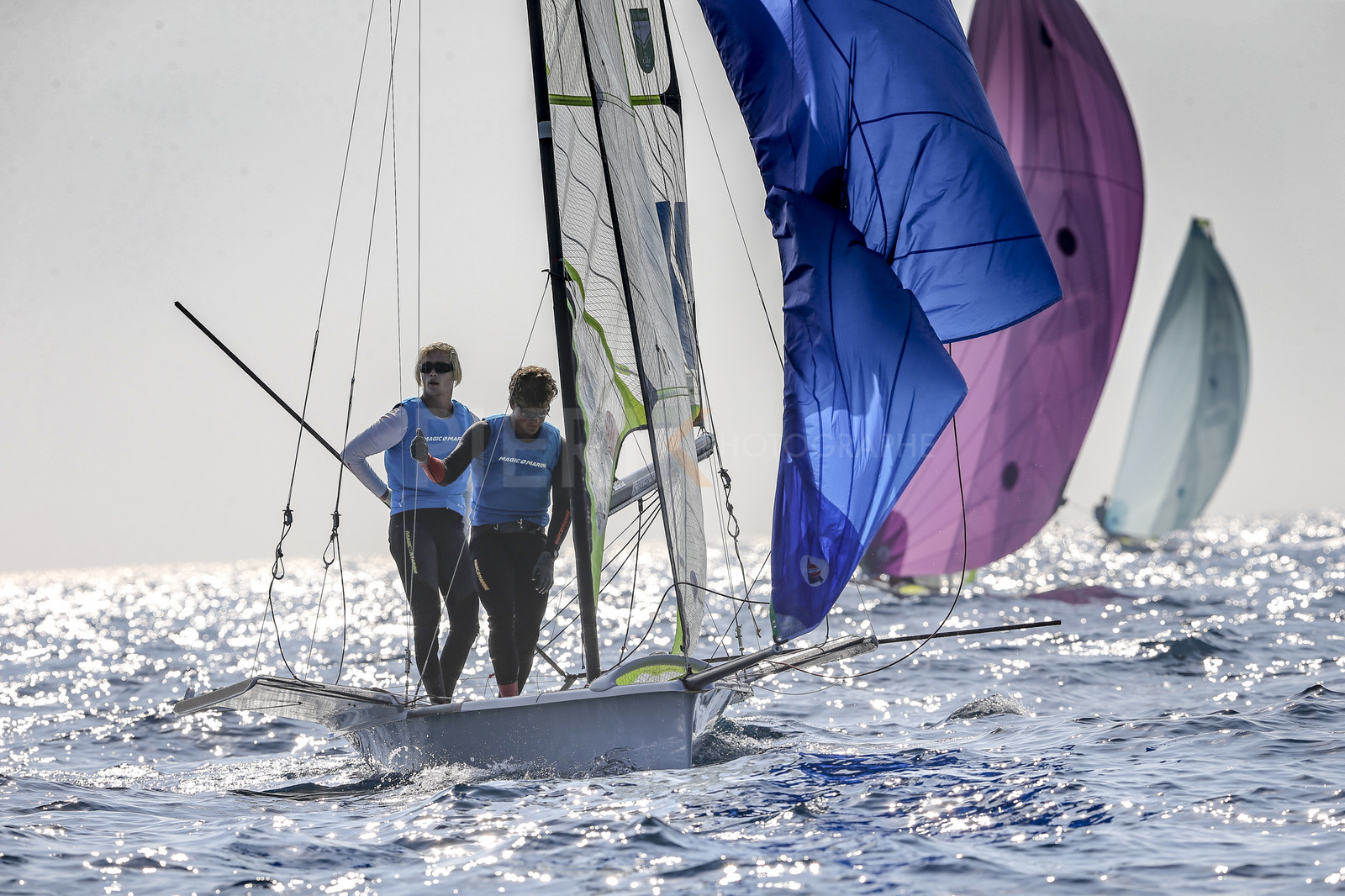 Marseilles France is hosting more than 200 sailors from 28 nations for the 2018 Junior Worl Championship of 49er, 49erFX and Nacra 17. Held from 28 august to 1st september 2018. © Pierick Jeannoutot