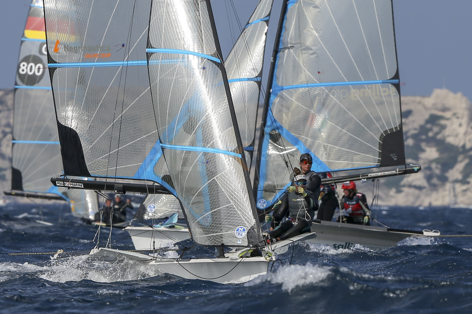 Marseille France is hosting more than 200 sailors from 28 nations for the 2018 Junior Worl Championship of 49er, 49erFX and Nacra 17. Held from 28 august to 1st september 2018. © Pierick Jeannoutot