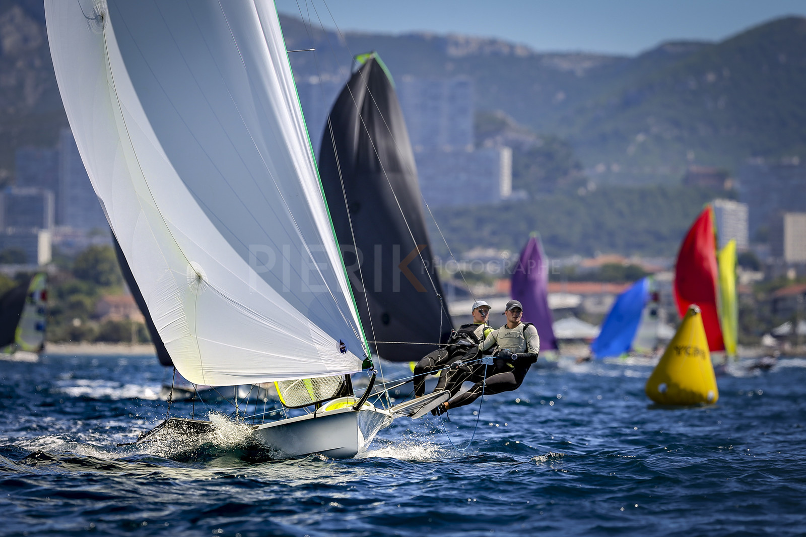 Marseilles France is hosting more than 200 sailors from 28 nations for the 2018 Junior Worl Championship of 49er, 49erFX and Nacra 17. Held from 28 august to 1st september 2018. © Pierick Jeannoutot
