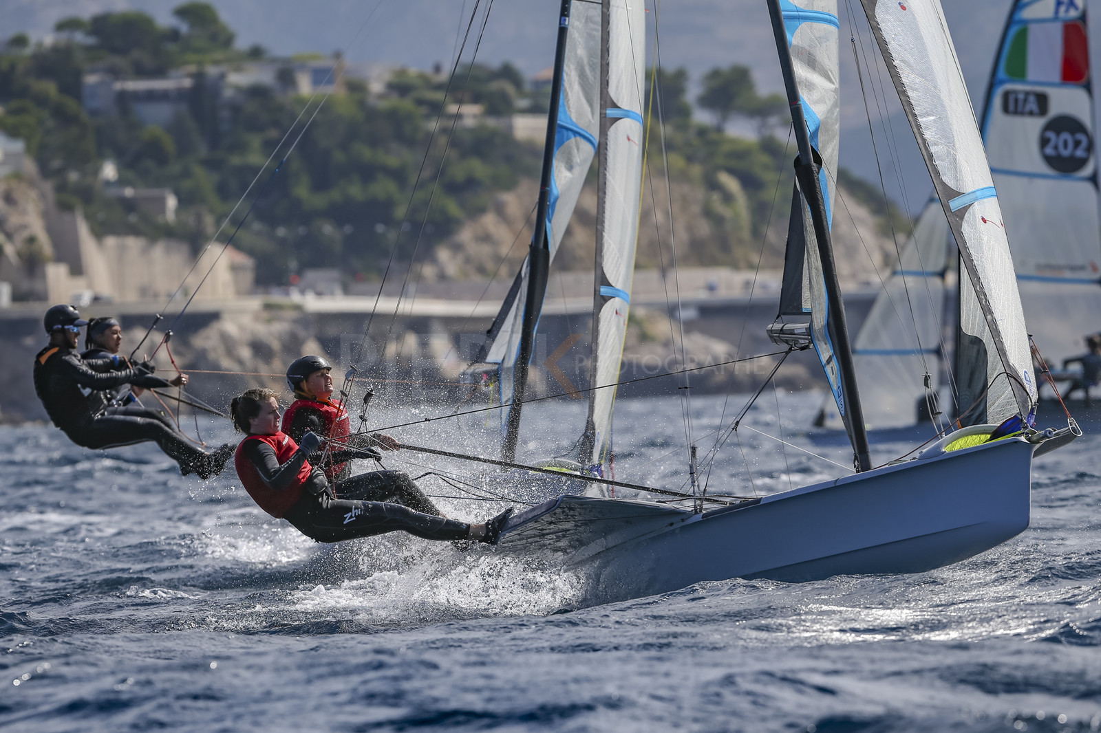 Marseille France is hosting more than 200 sailors from 28 nations for the 2018 Junior Worl Championship of 49er, 49erFX and Nacra 17. Held from 28 august to 1st september 2018. © Pierick Jeannoutot