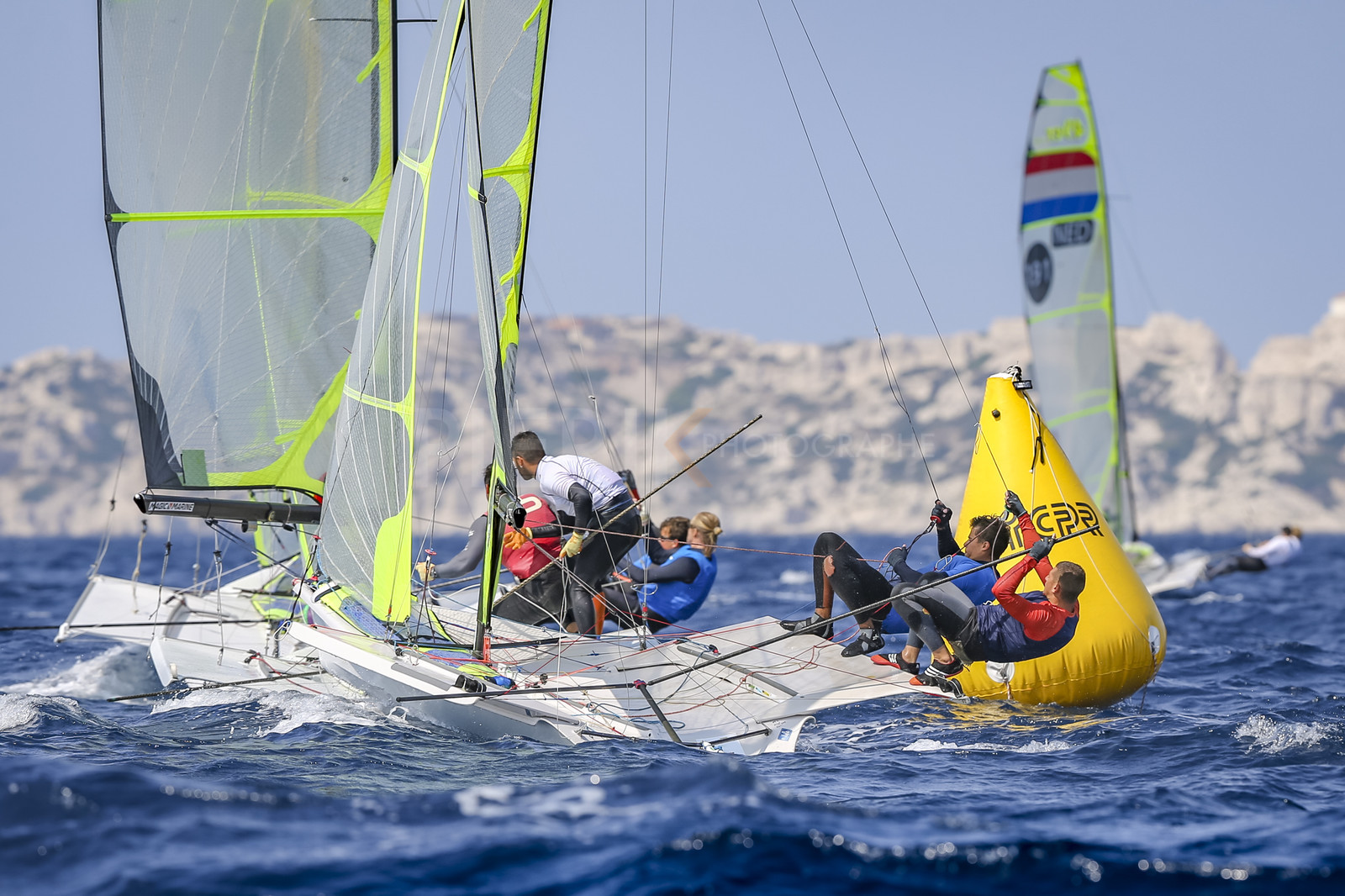 Marseille France is hosting more than 200 sailors from 28 nations for the 2018 Junior Worl Championship of 49er, 49erFX and Nacra 17. Held from 28 august to 1st september 2018. © Pierick Jeannoutot