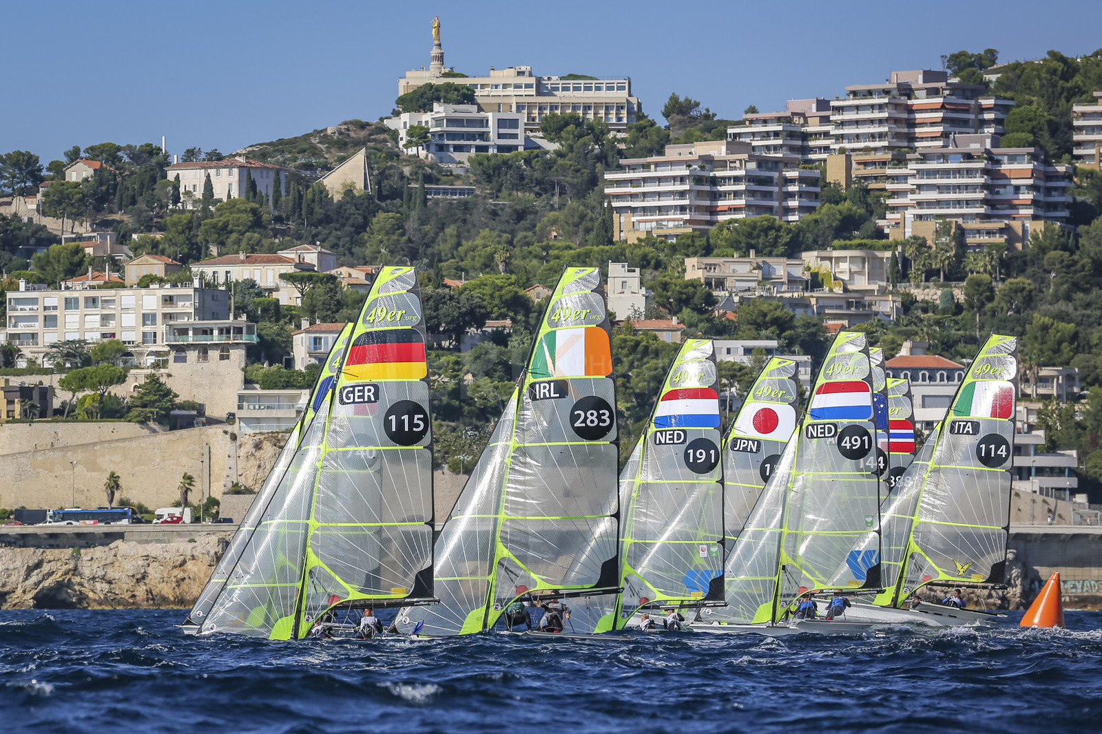 Marseille France is hosting more than 200 sailors from 28 nations for the 2018 Junior Worl Championship of 49er, 49erFX and Nacra 17. Held from 28 august to 1st september 2018. © Pierick Jeannoutot