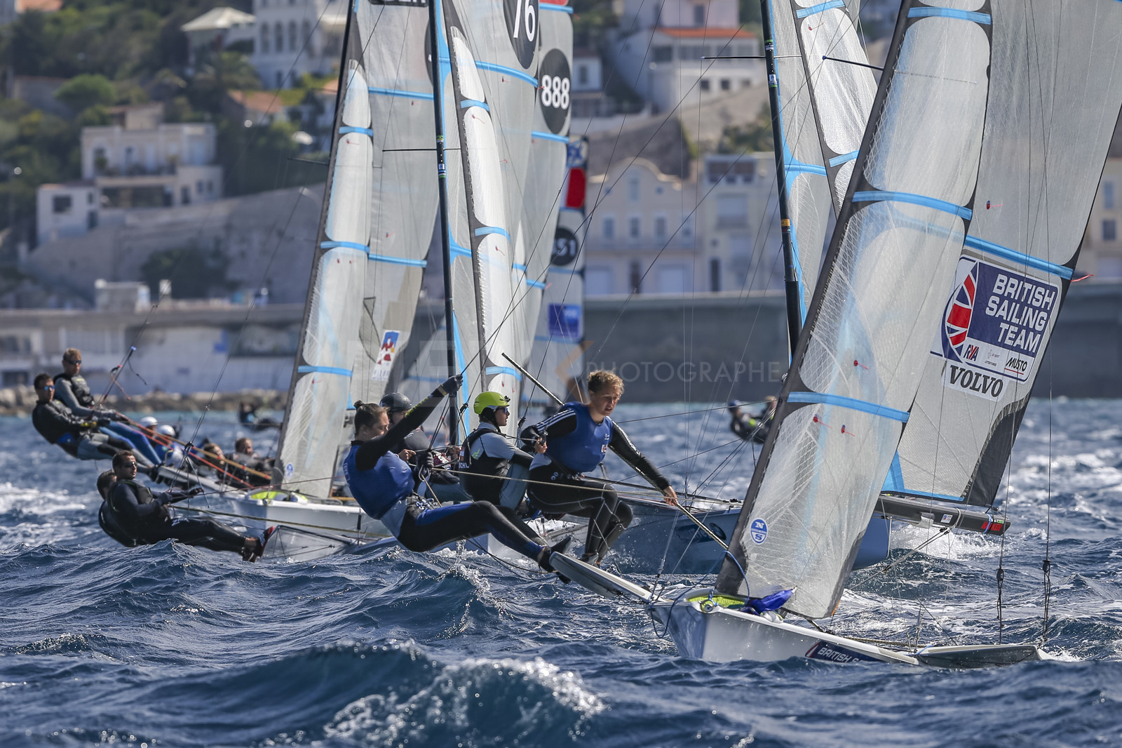 Marseille France is hosting more than 200 sailors from 28 nations for the 2018 Junior Worl Championship of 49er, 49erFX and Nacra 17. Held from 28 august to 1st september 2018. © Pierick Jeannoutot