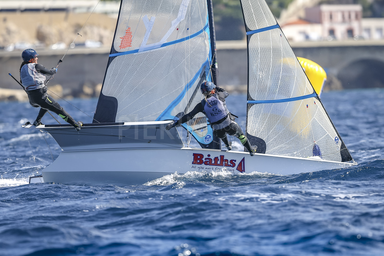 Marseille France is hosting more than 200 sailors from 28 nations for the 2018 Junior Worl Championship of 49er, 49erFX and Nacra 17. Held from 28 august to 1st september 2018. © Pierick Jeannoutot