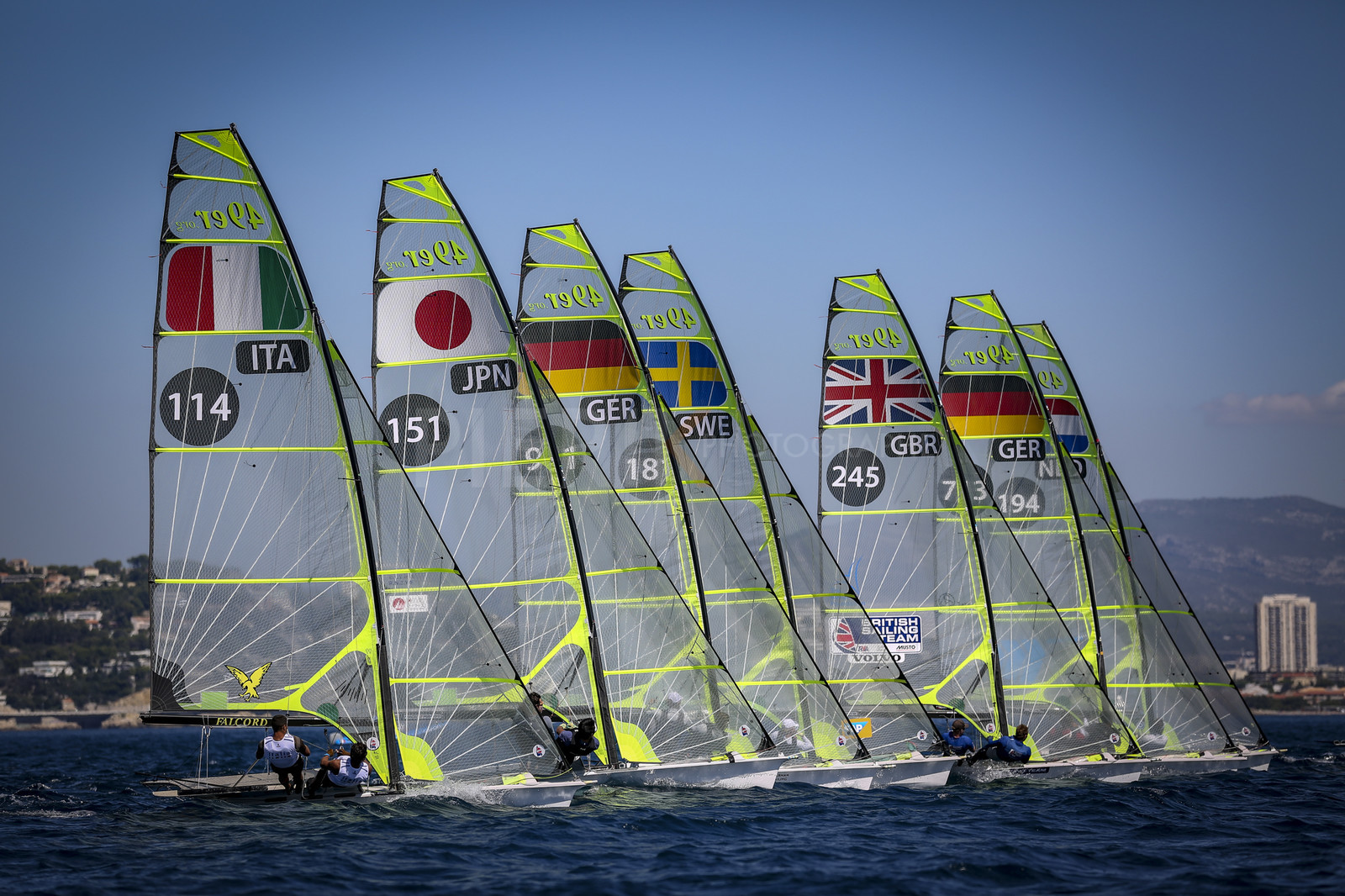 Marseilles France is hosting more than 200 sailors from 28 nations for the 2018 Junior Worl Championship of 49er, 49erFX and Nacra 17. Held from 28 august to 1st september 2018. © Pierick Jeannoutot