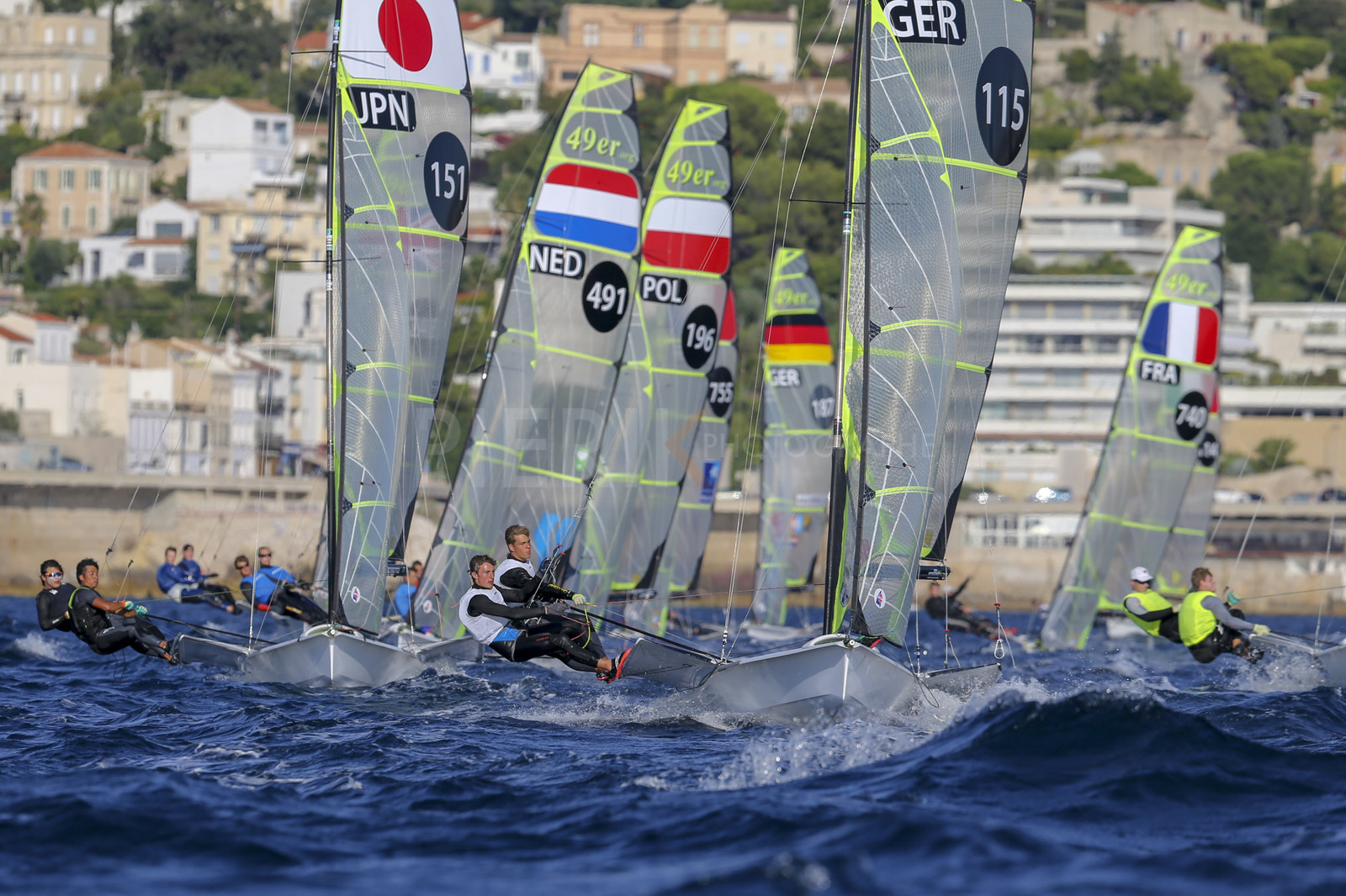 Marseille France is hosting more than 200 sailors from 28 nations for the 2018 Junior Worl Championship of 49er, 49erFX and Nacra 17. Held from 28 august to 1st september 2018. © Pierick Jeannoutot