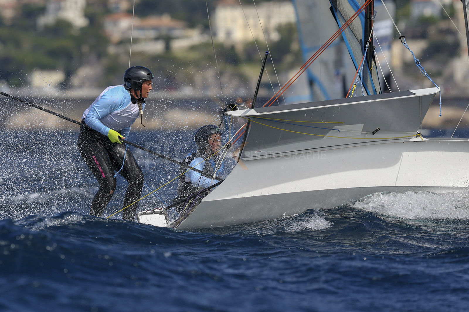 Marseille France is hosting more than 200 sailors from 28 nations for the 2018 Junior Worl Championship of 49er, 49erFX and Nacra 17. Held from 28 august to 1st september 2018. © Pierick Jeannoutot