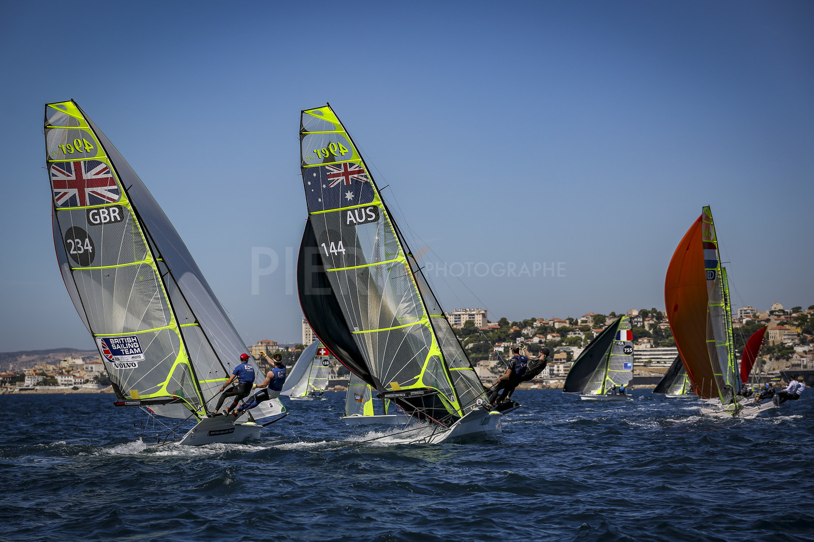 Marseilles France is hosting more than 200 sailors from 28 nations for the 2018 Junior Worl Championship of 49er, 49erFX and Nacra 17. Held from 28 august to 1st september 2018. © Pierick Jeannoutot