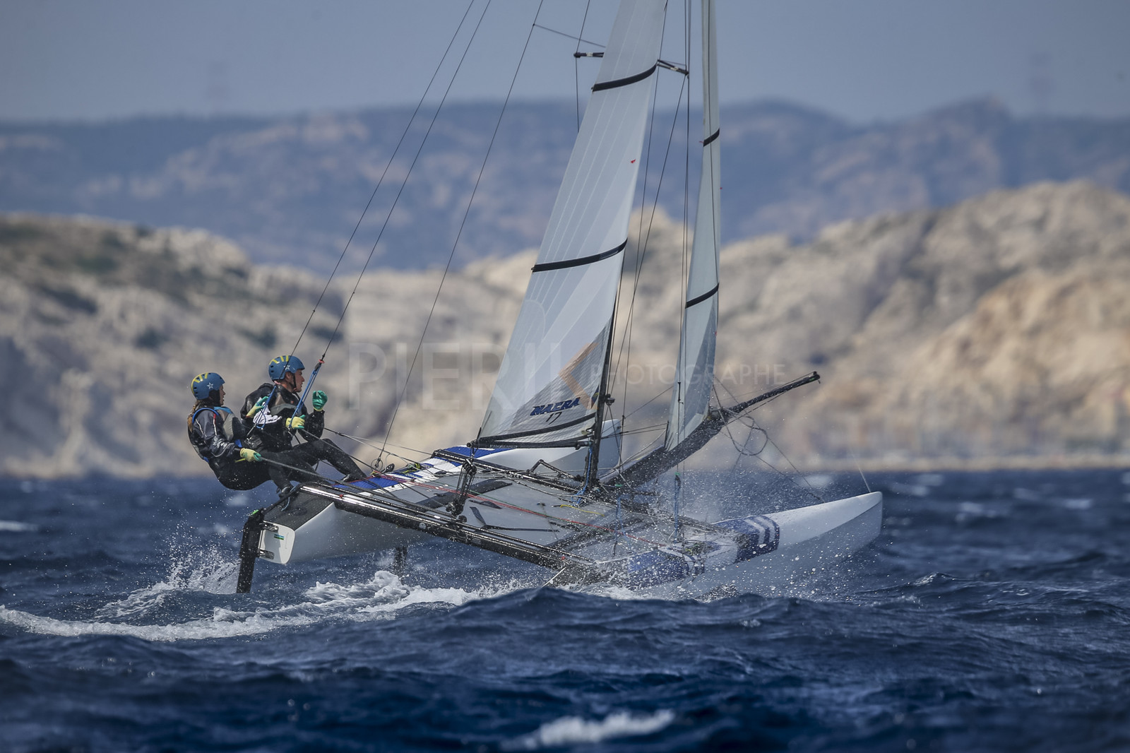 Marseille France is hosting more than 200 sailors from 28 nations for the 2018 Junior Worl Championship of 49er, 49erFX and Nacra 17. Held from 28 august to 1st september 2018. © Pierick Jeannoutot