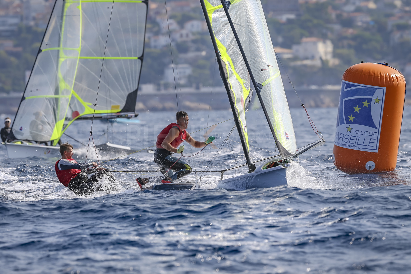 Marseille France is hosting more than 200 sailors from 28 nations for the 2018 Junior Worl Championship of 49er, 49erFX and Nacra 17. Held from 28 august to 1st september 2018. © Pierick Jeannoutot
