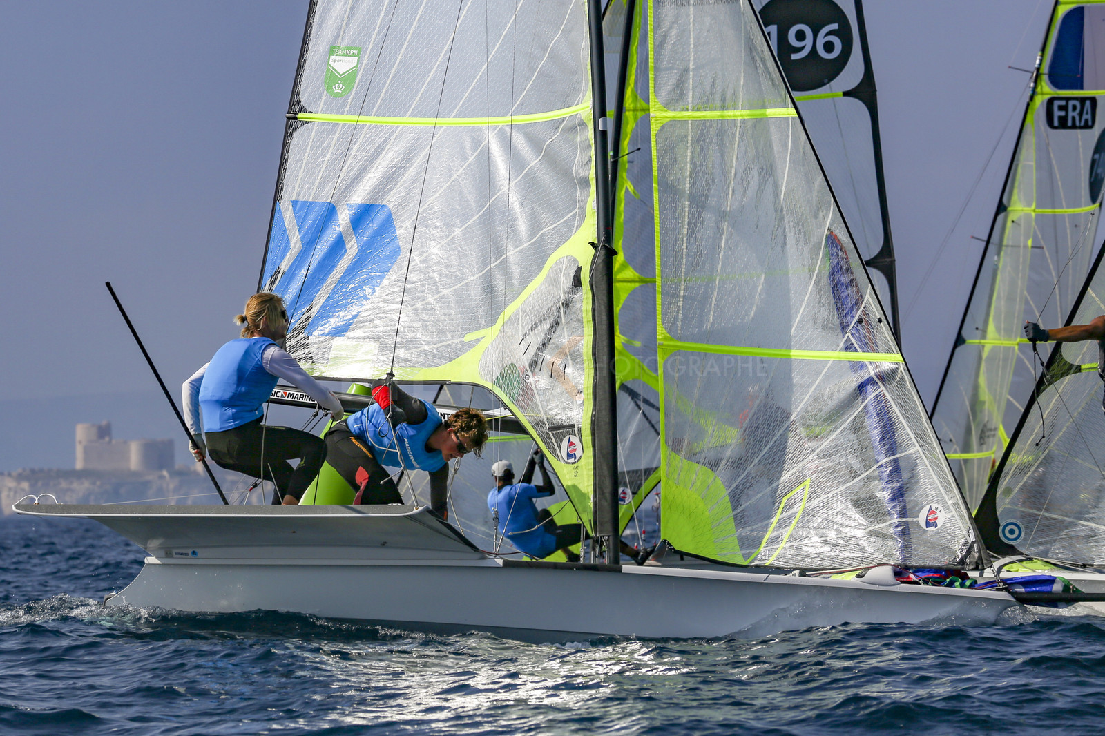 Marseilles France is hosting more than 200 sailors from 28 nations for the 2018 Junior Worl Championship of 49er, 49erFX and Nacra 17. Held from 28 august to 1st september 2018. © Pierick Jeannoutot
