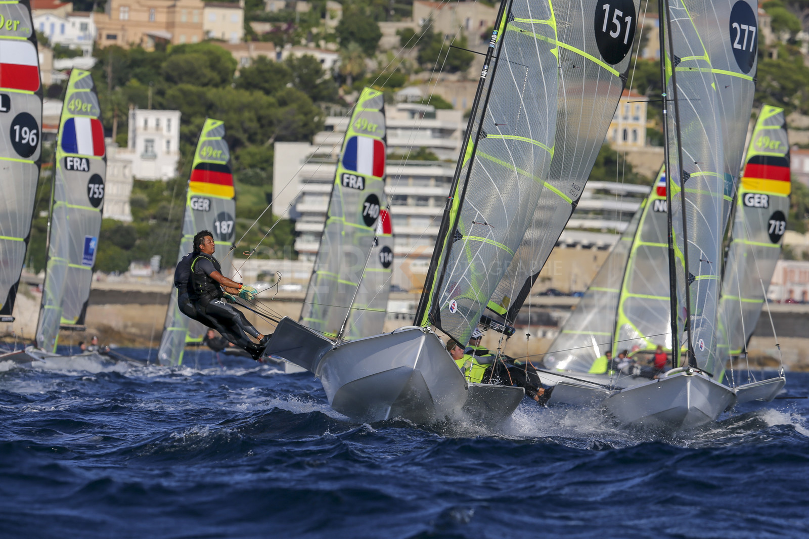 Marseille France is hosting more than 200 sailors from 28 nations for the 2018 Junior Worl Championship of 49er, 49erFX and Nacra 17. Held from 28 august to 1st september 2018. © Pierick Jeannoutot