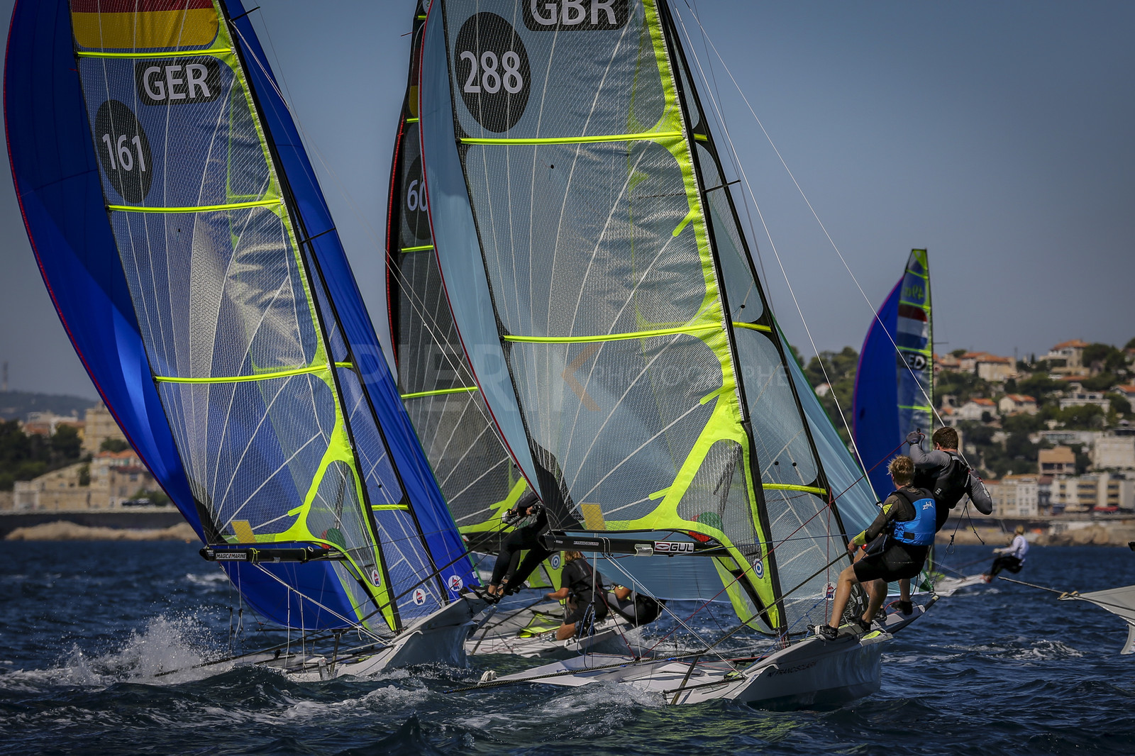 Marseilles France is hosting more than 200 sailors from 28 nations for the 2018 Junior Worl Championship of 49er, 49erFX and Nacra 17. Held from 28 august to 1st september 2018. © Pierick Jeannoutot