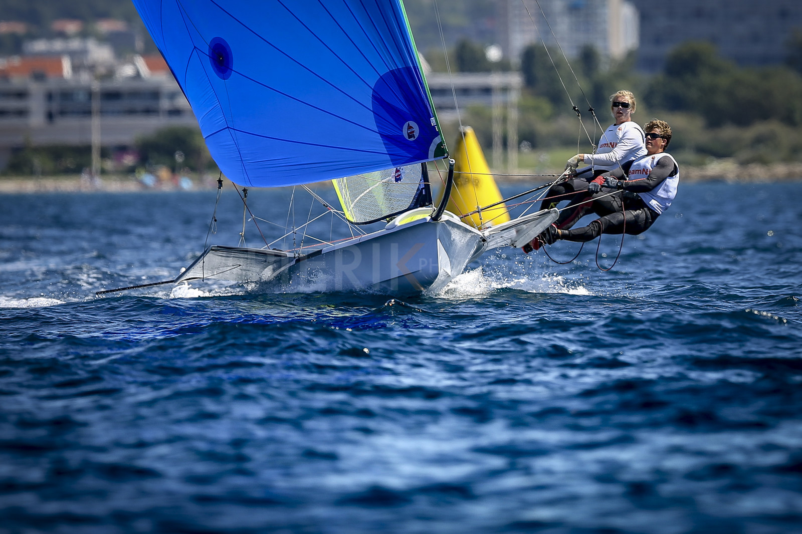Marseilles France is hosting more than 200 sailors from 28 nations for the 2018 Junior Worl Championship of 49er, 49erFX and Nacra 17. Held from 28 august to 1st september 2018. © Pierick Jeannoutot