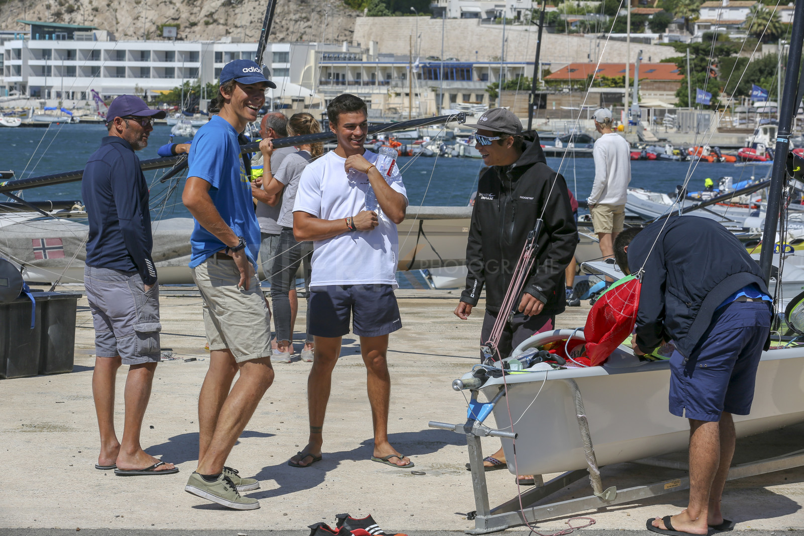 Marseille France is hosting more than 200 sailors from 28 nations for the 2018 Junior Worl Championship of 49er, 49erFX and Nacra 17. Held from 28 august to 1st september 2018. © Pierick Jeannoutot