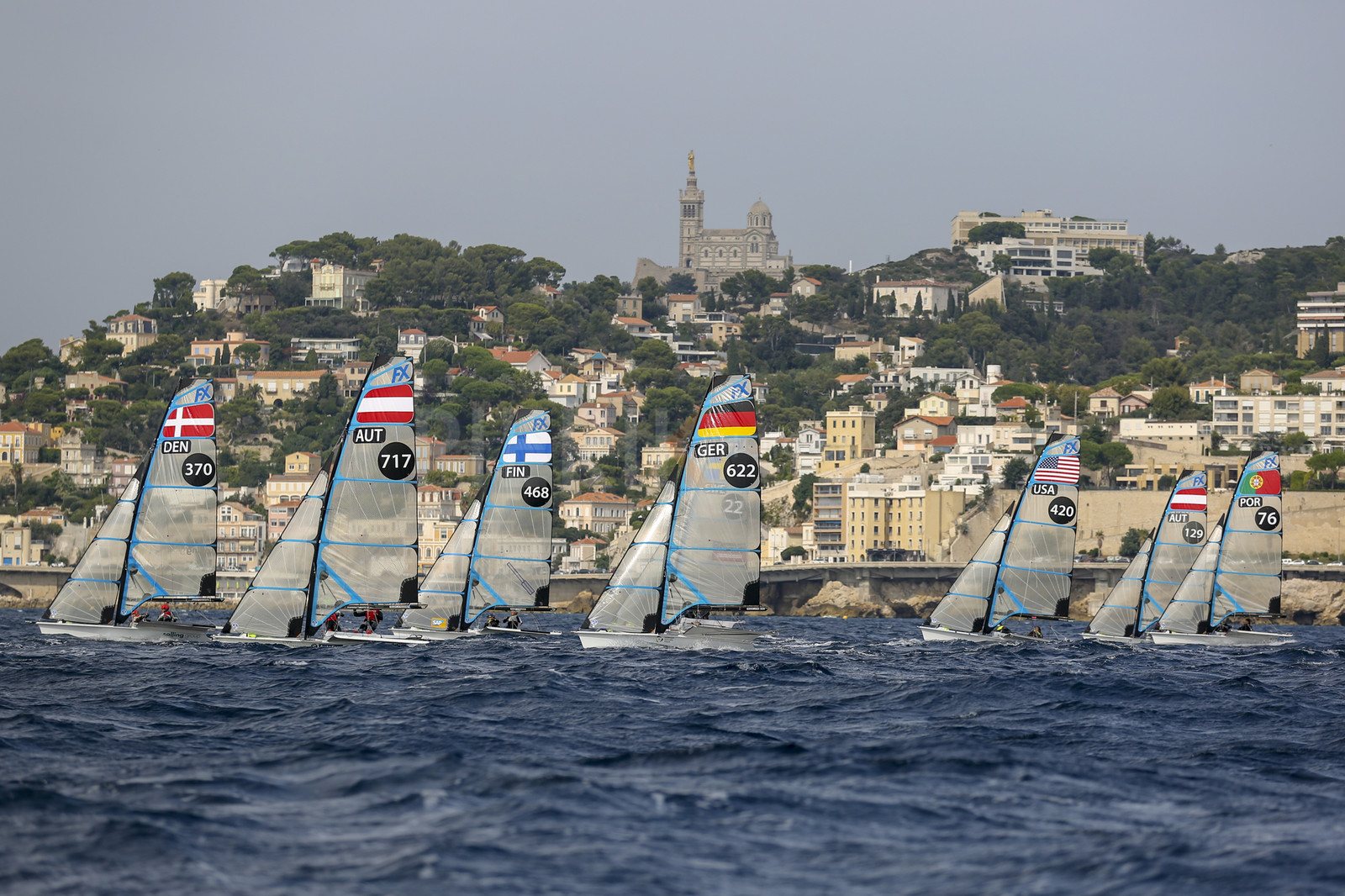Marseille France is hosting more than 200 sailors from 28 nations for the 2018 Junior Worl Championship of 49er, 49erFX and Nacra 17. Held from 28 august to 1st september 2018. © Pierick Jeannoutot
