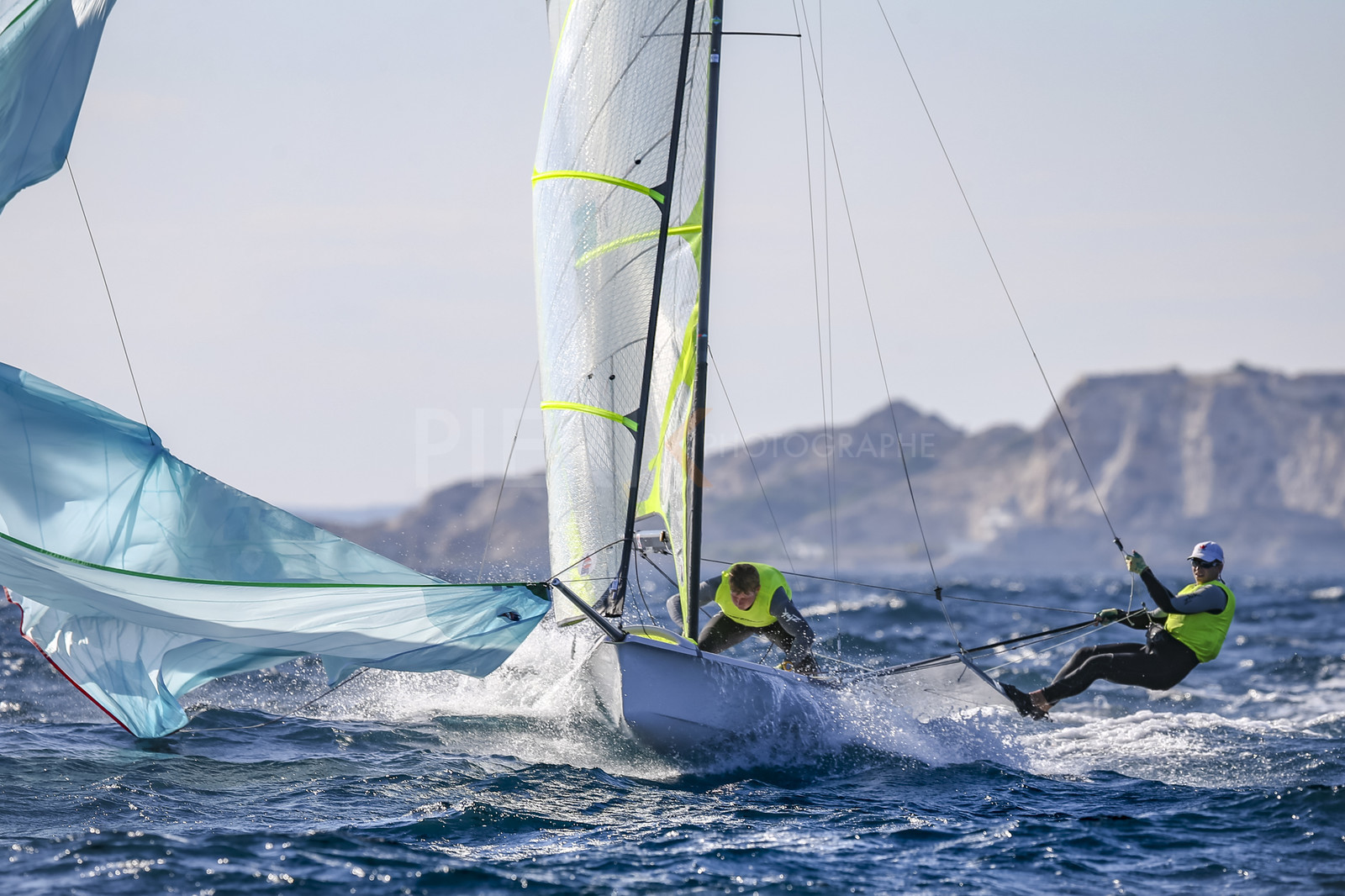 Marseille France is hosting more than 200 sailors from 28 nations for the 2018 Junior Worl Championship of 49er, 49erFX and Nacra 17. Held from 28 august to 1st september 2018. © Pierick Jeannoutot
