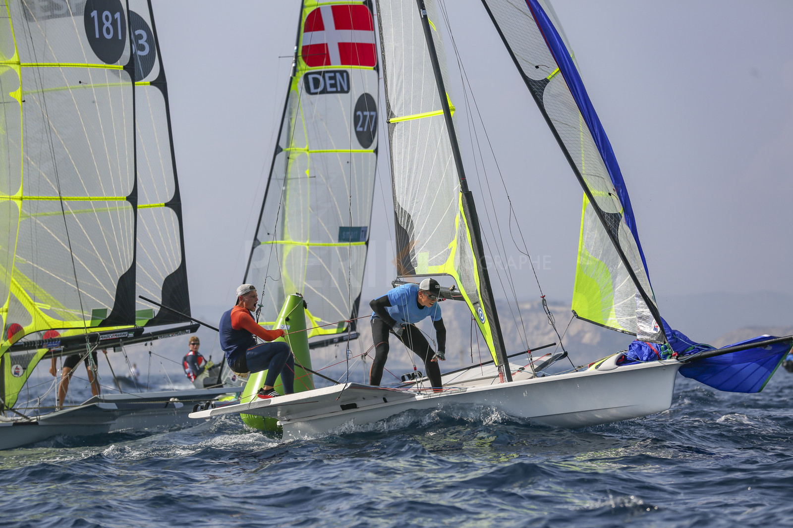 Marseilles France is hosting more than 200 sailors from 28 nations for the 2018 Junior Worl Championship of 49er, 49erFX and Nacra 17. Held from 28 august to 1st september 2018. © Pierick Jeannoutot