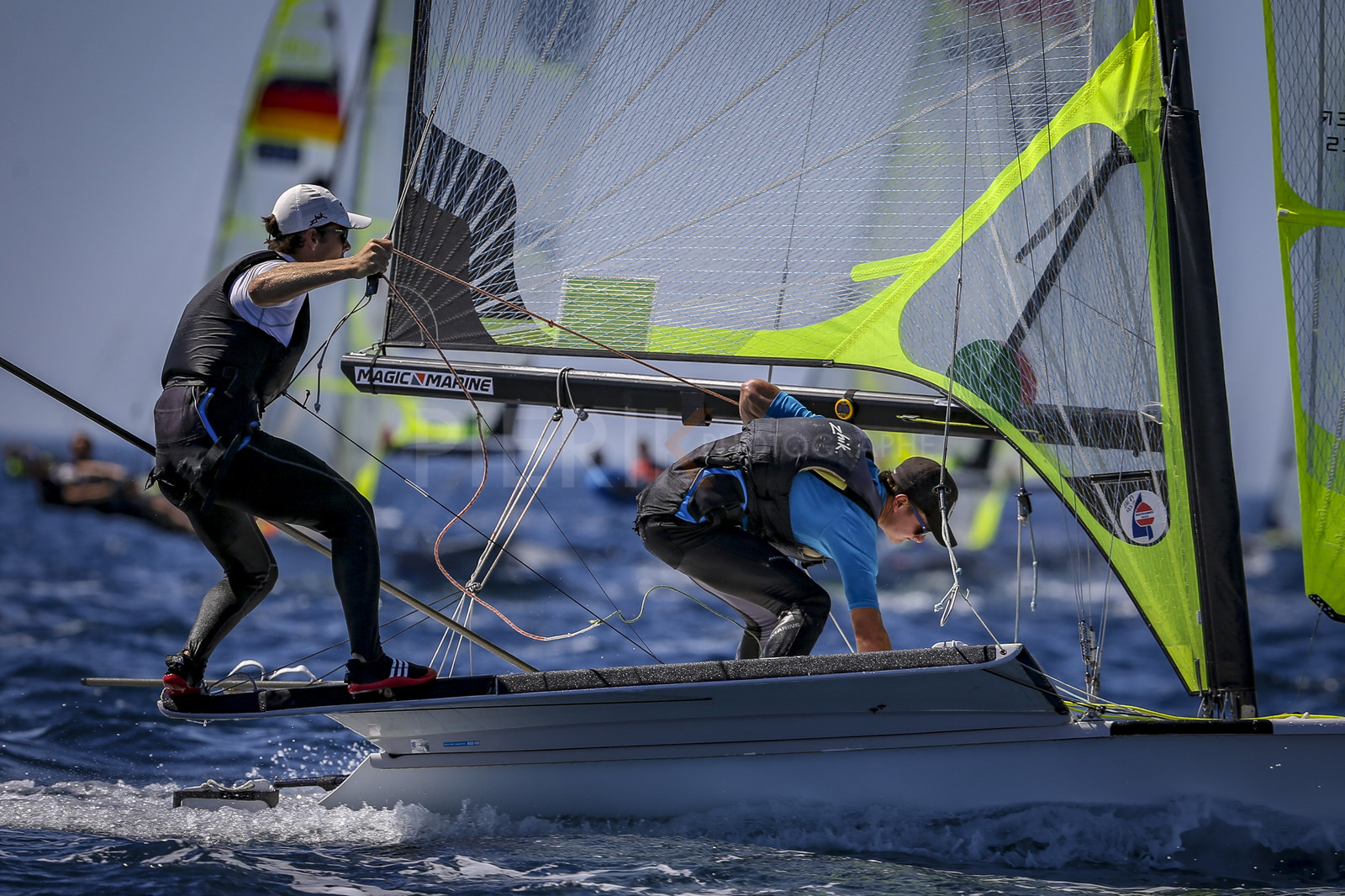 Marseilles France is hosting more than 200 sailors from 28 nations for the 2018 Junior Worl Championship of 49er, 49erFX and Nacra 17. Held from 28 august to 1st september 2018. © Pierick Jeannoutot