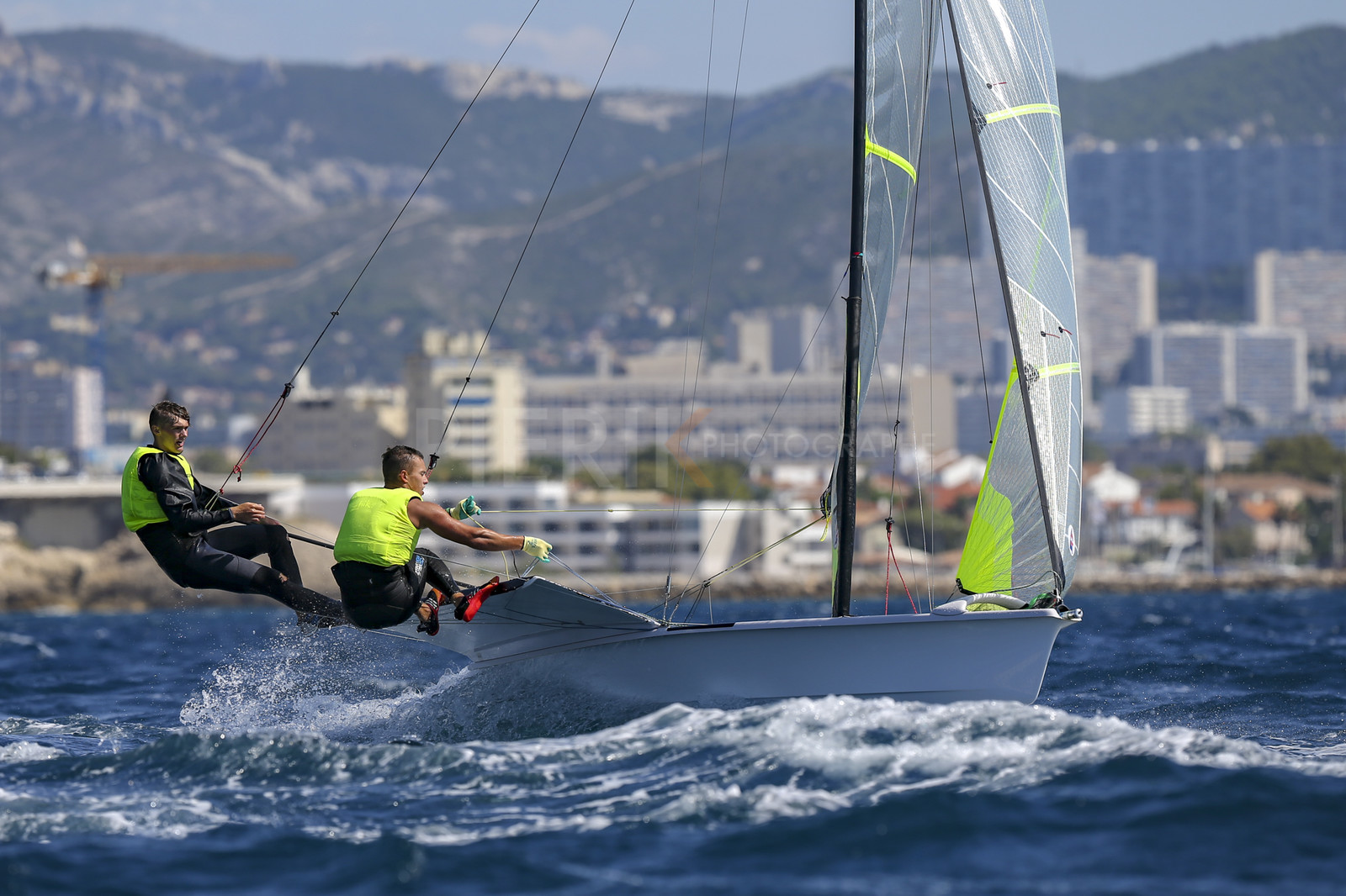 Marseille France is hosting more than 200 sailors from 28 nations for the 2018 Junior Worl Championship of 49er, 49erFX and Nacra 17. Held from 28 august to 1st september 2018. © Pierick Jeannoutot
