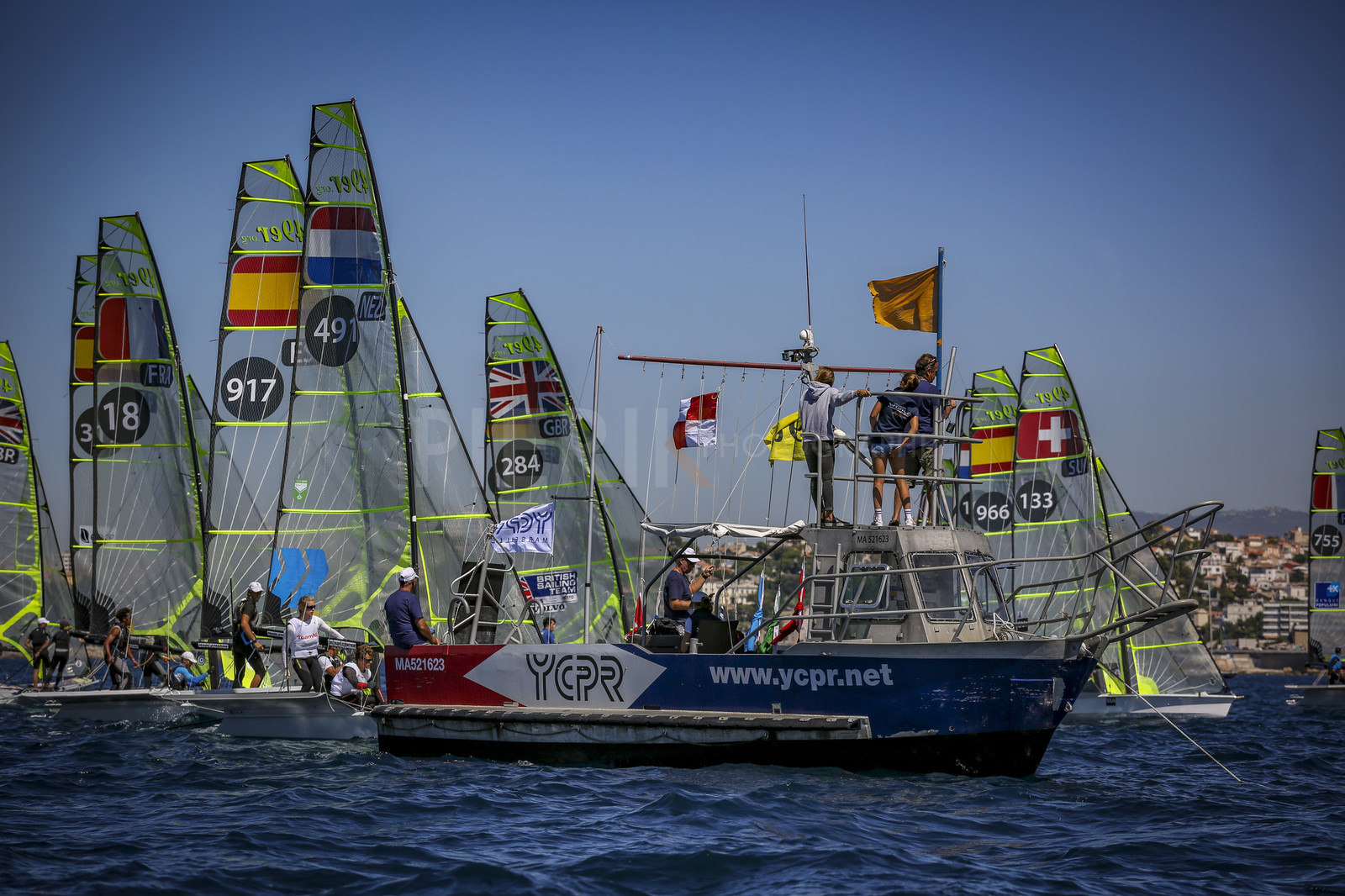Marseilles France is hosting more than 200 sailors from 28 nations for the 2018 Junior Worl Championship of 49er, 49erFX and Nacra 17. Held from 28 august to 1st september 2018. © Pierick Jeannoutot