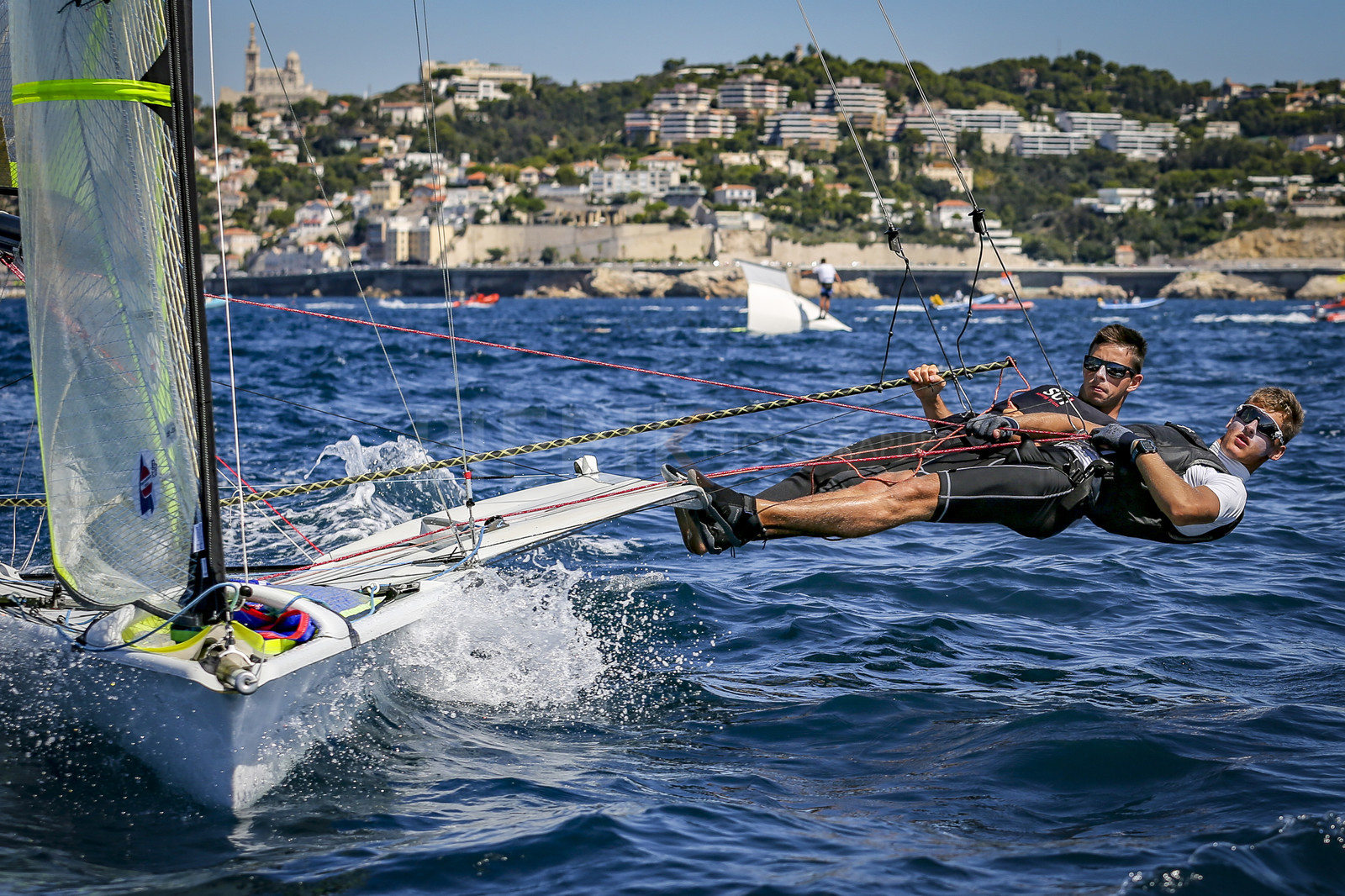 Marseilles France is hosting more than 200 sailors from 28 nations for the 2018 Junior Worl Championship of 49er, 49erFX and Nacra 17. Held from 28 august to 1st september 2018. © Pierick Jeannoutot