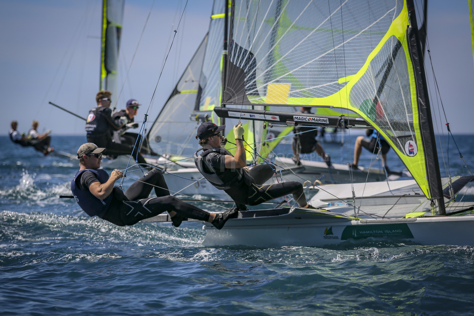 Marseilles France is hosting more than 200 sailors from 28 nations for the 2018 Junior Worl Championship of 49er, 49erFX and Nacra 17. Held from 28 august to 1st september 2018. © Pierick Jeannoutot