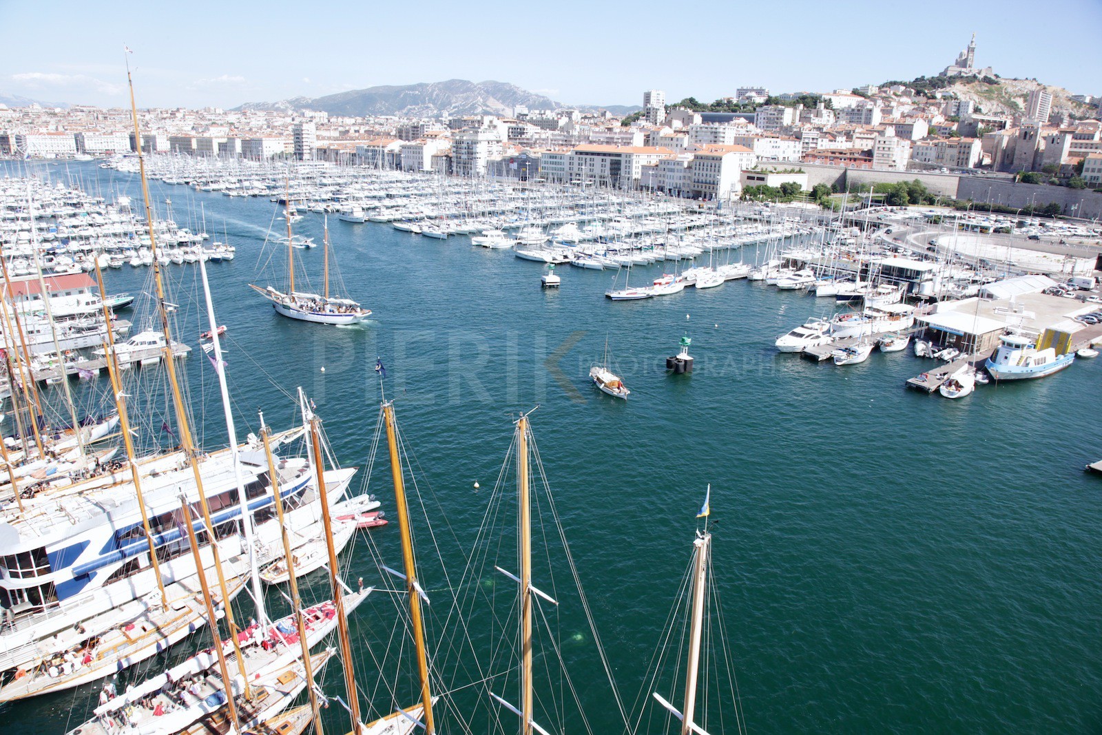 Vue aérienne du village