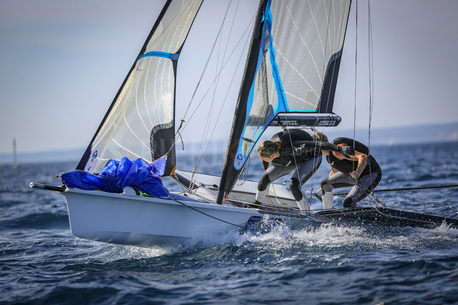 Marseilles France is hosting more than 200 sailors from 28 nations for the 2018 Junior Worl Championship of 49er, 49erFX and Nacra 17. Held from 28 august to 1st september 2018. © Pierick Jeannoutot