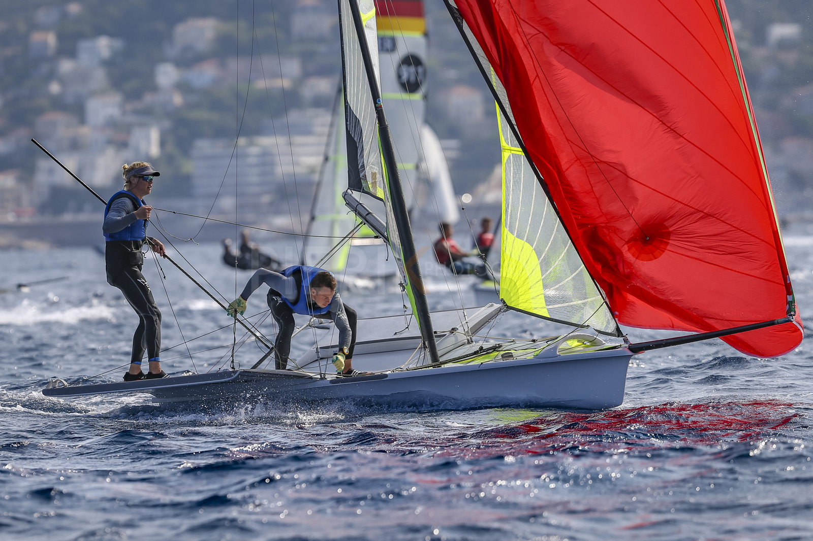 Marseille France is hosting more than 200 sailors from 28 nations for the 2018 Junior Worl Championship of 49er, 49erFX and Nacra 17. Held from 28 august to 1st september 2018. © Pierick Jeannoutot