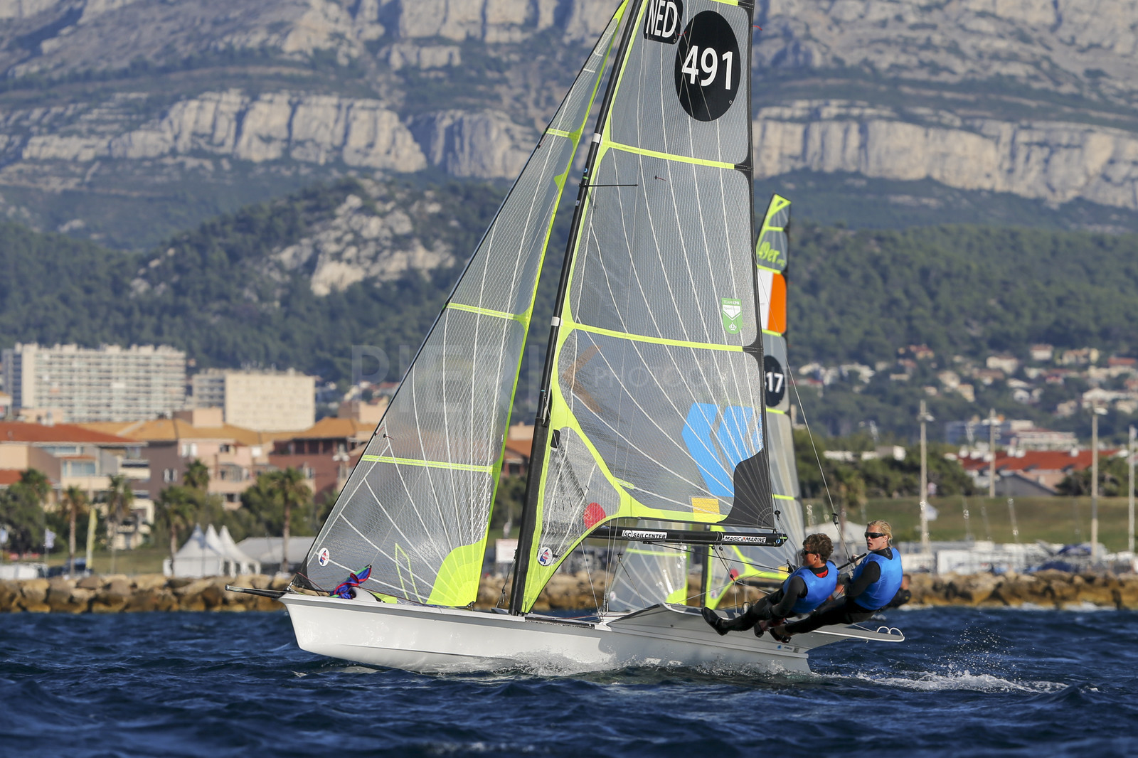 Marseille France is hosting more than 200 sailors from 28 nations for the 2018 Junior Worl Championship of 49er, 49erFX and Nacra 17. Held from 28 august to 1st september 2018. © Pierick Jeannoutot