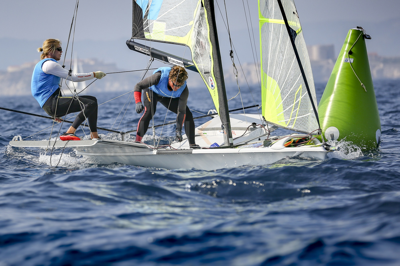 Marseilles France is hosting more than 200 sailors from 28 nations for the 2018 Junior Worl Championship of 49er, 49erFX and Nacra 17. Held from 28 august to 1st september 2018. © Pierick Jeannoutot