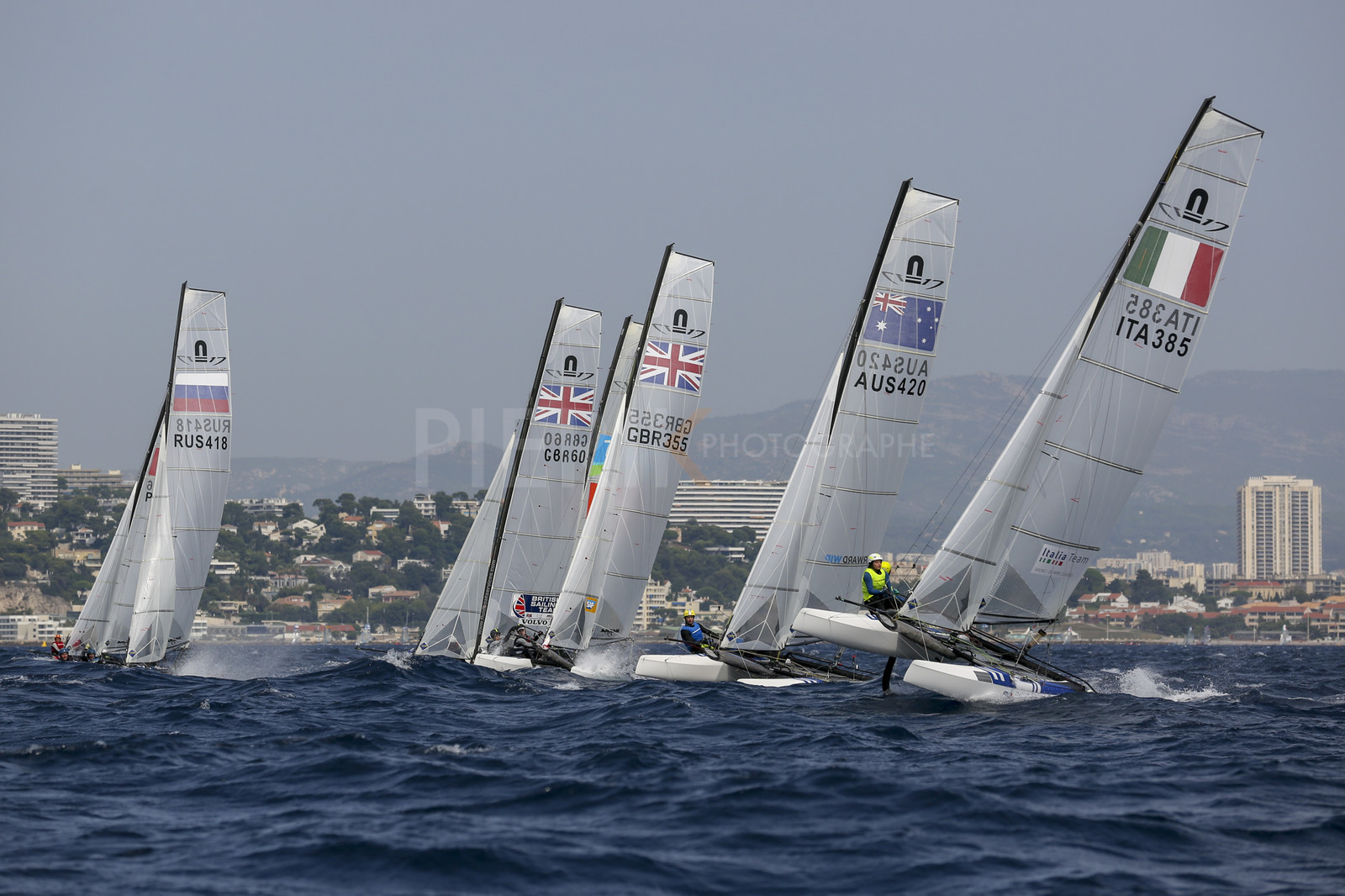 Marseille France is hosting more than 200 sailors from 28 nations for the 2018 Junior Worl Championship of 49er, 49erFX and Nacra 17. Held from 28 august to 1st september 2018. © Pierick Jeannoutot
