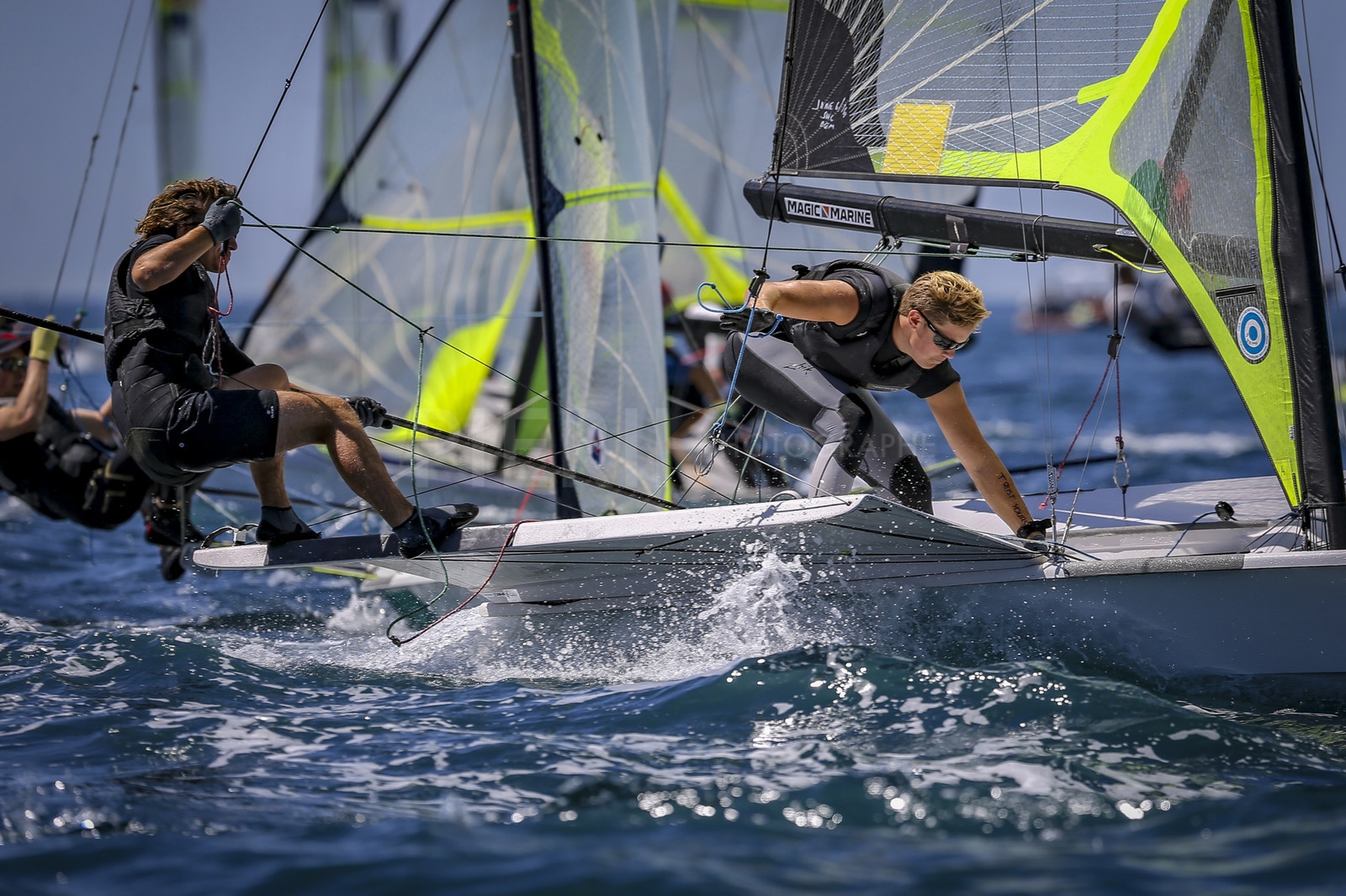 Marseilles France is hosting more than 200 sailors from 28 nations for the 2018 Junior Worl Championship of 49er, 49erFX and Nacra 17. Held from 28 august to 1st september 2018. © Pierick Jeannoutot